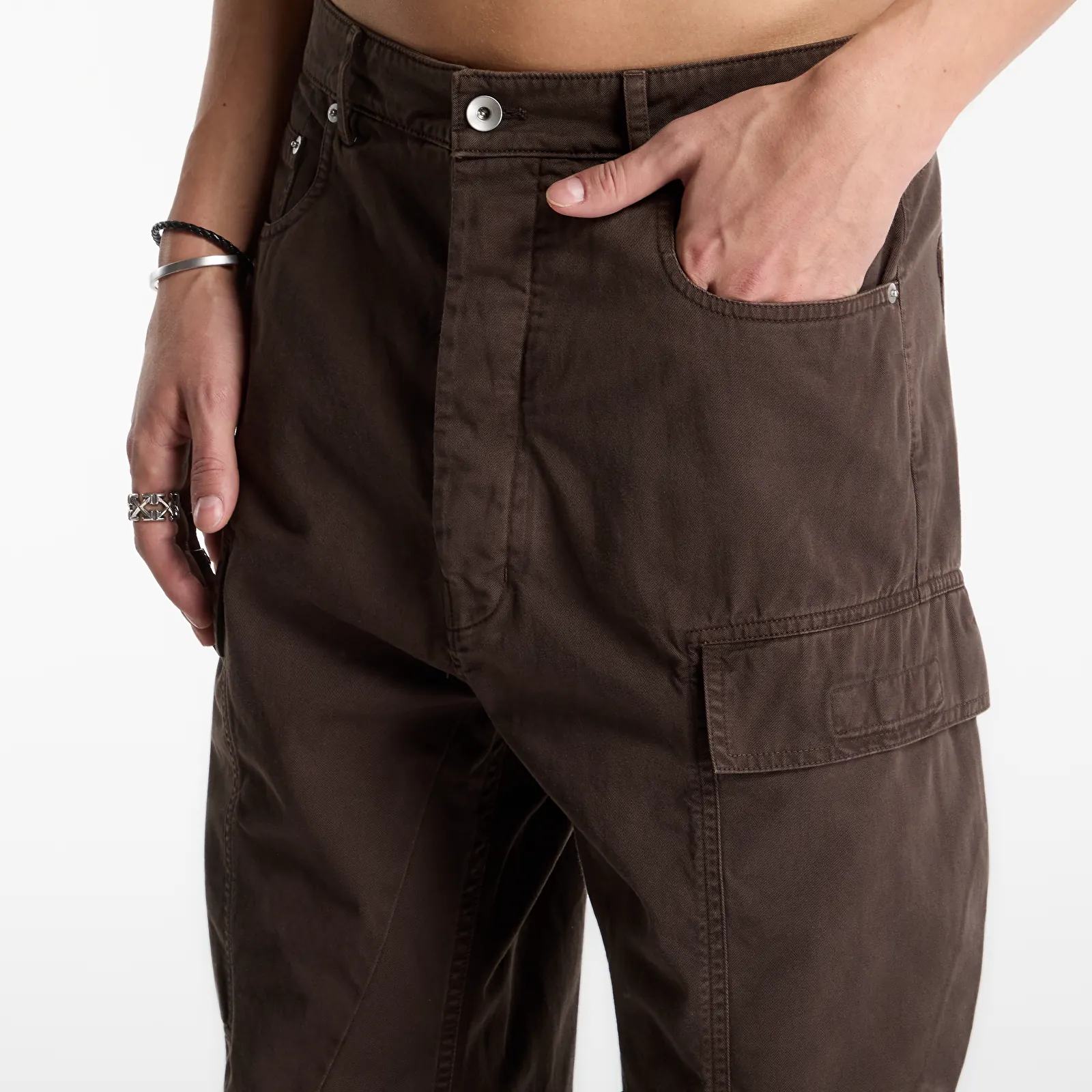 Blugi Rick Owens DRKSHDW Double Cargo Jeans Dark Dust