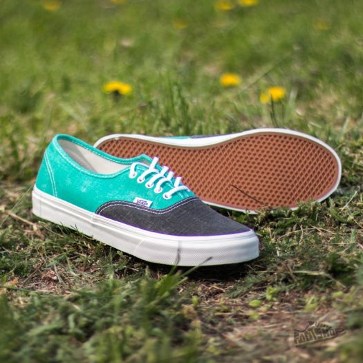 Women s shoes Vans Authentic Slim Washed 2 Tone Pool Green Footshop