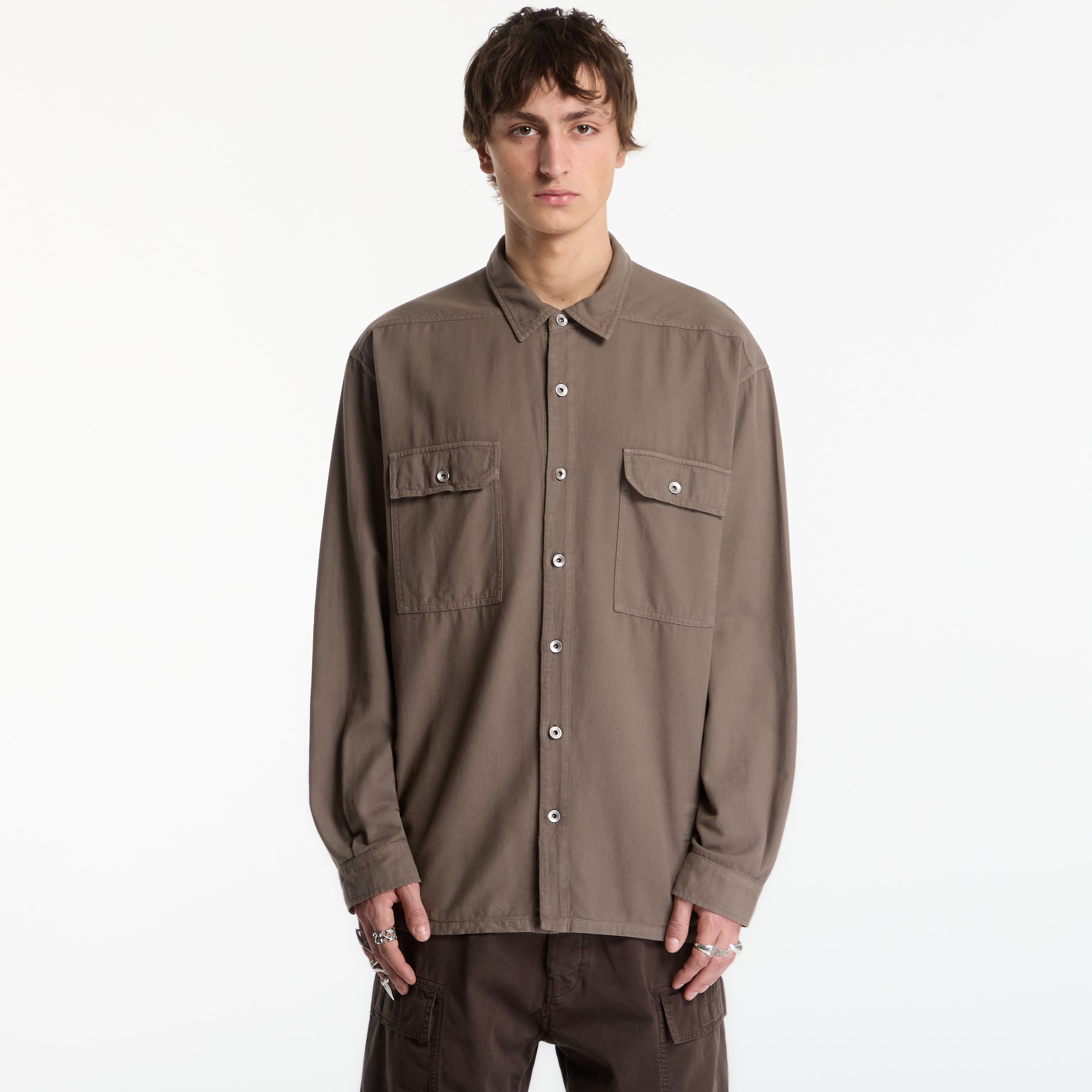 Риза Rick Owens DRKSHDW Jumbo Outershirt Dust M