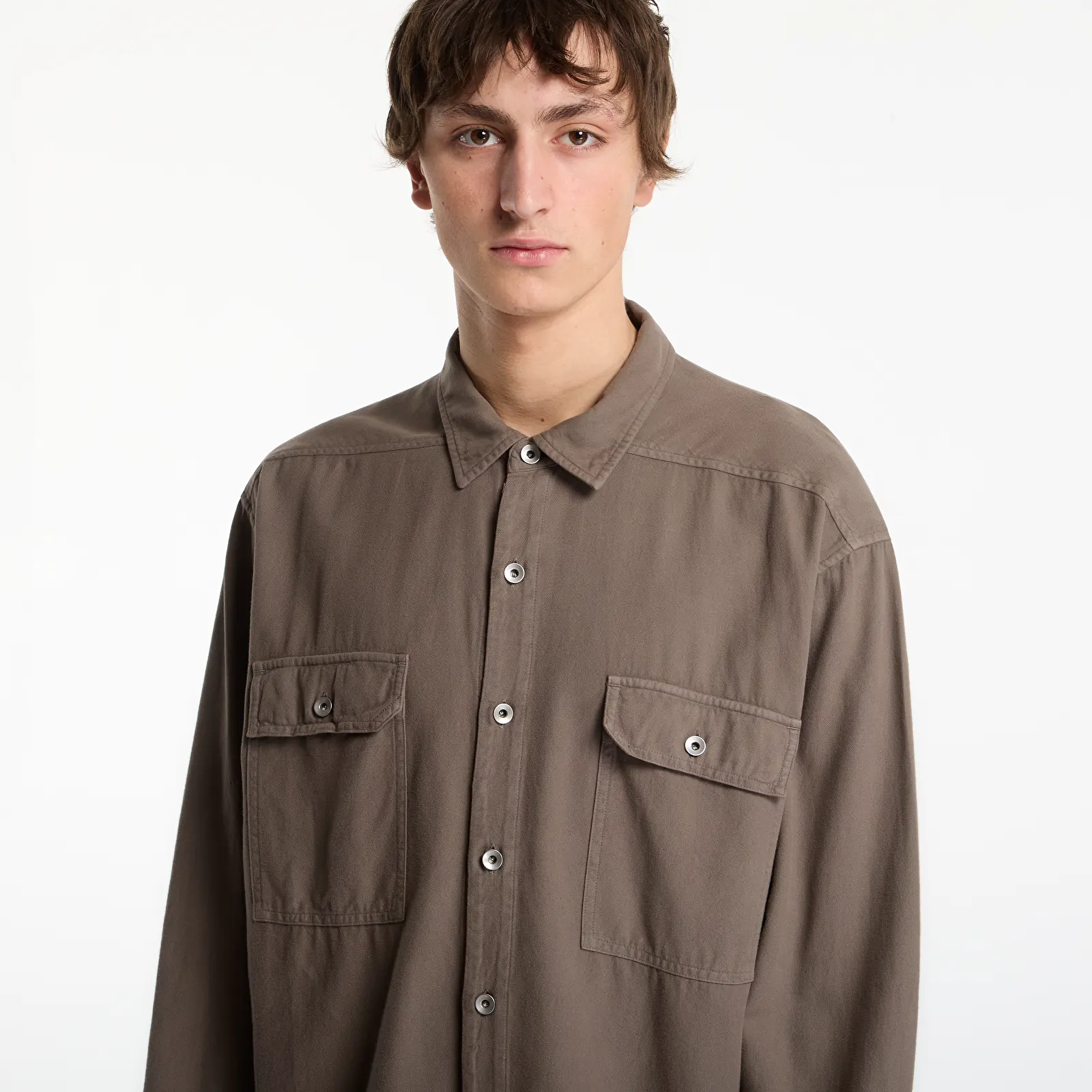 Pánske košele Rick Owens DRKSHDW Jumbo Outershirt Dust