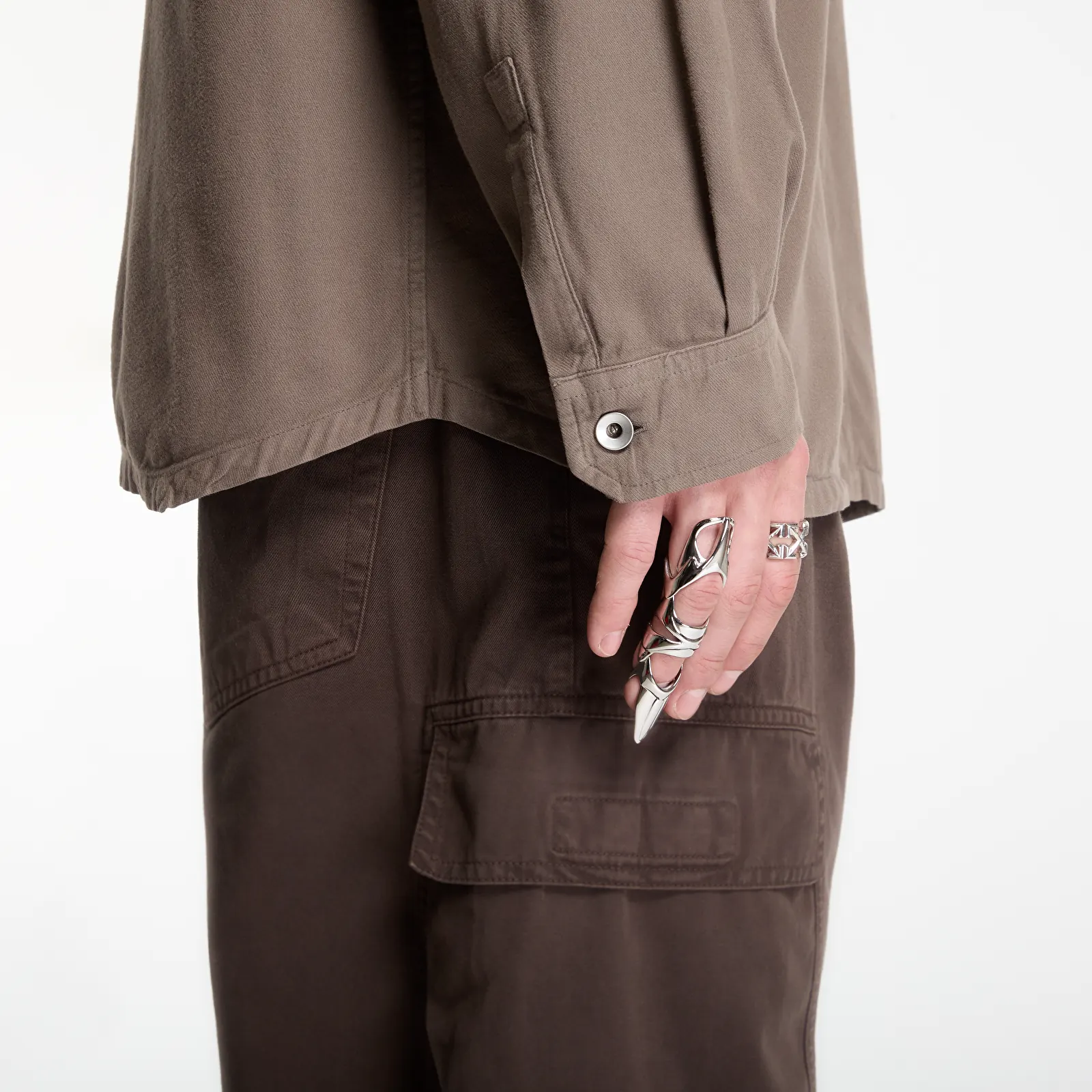 Pánske košele Rick Owens DRKSHDW Jumbo Outershirt Dust