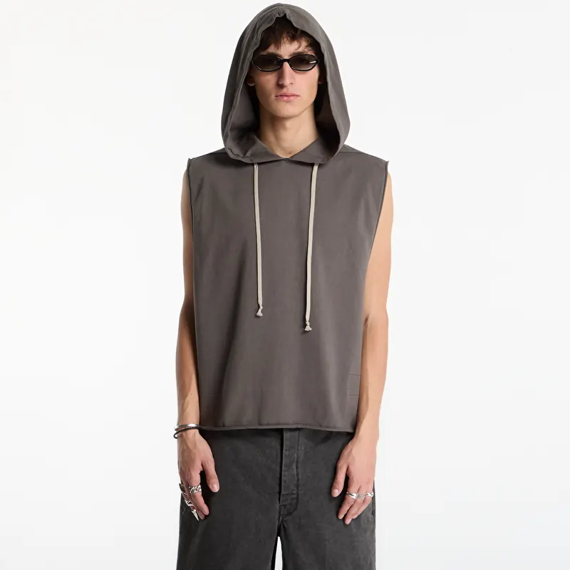 T-Shirt Rick Owens DRKSHDW Hooded Tunic Gravel