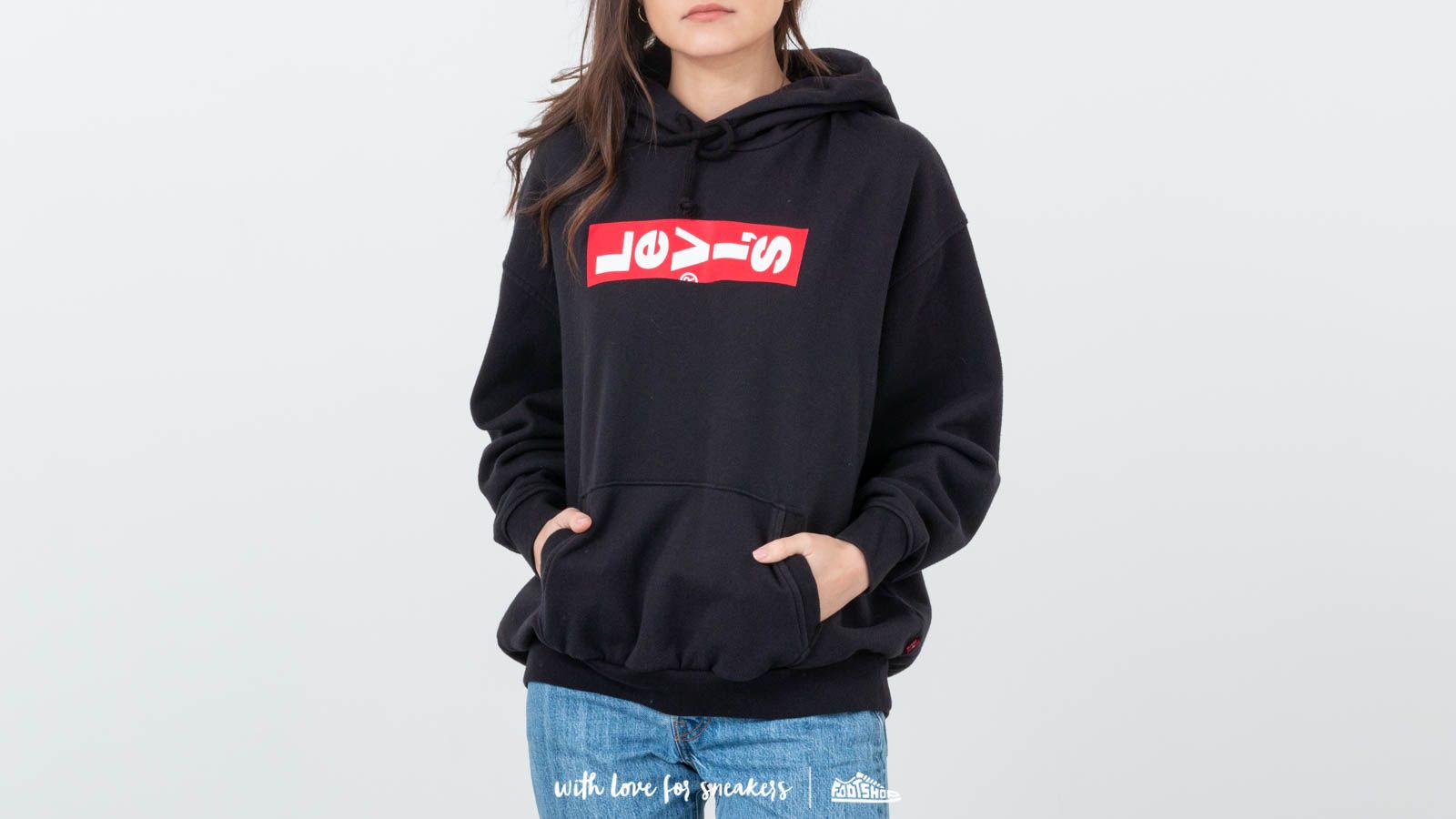 Levi s unbasic hoodie shop black