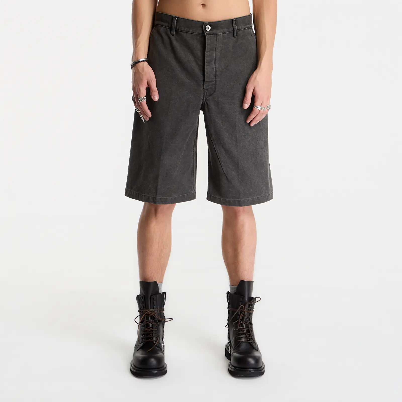 Kraťasy Rick Owens DRKSHDW Work Shorts Gravel