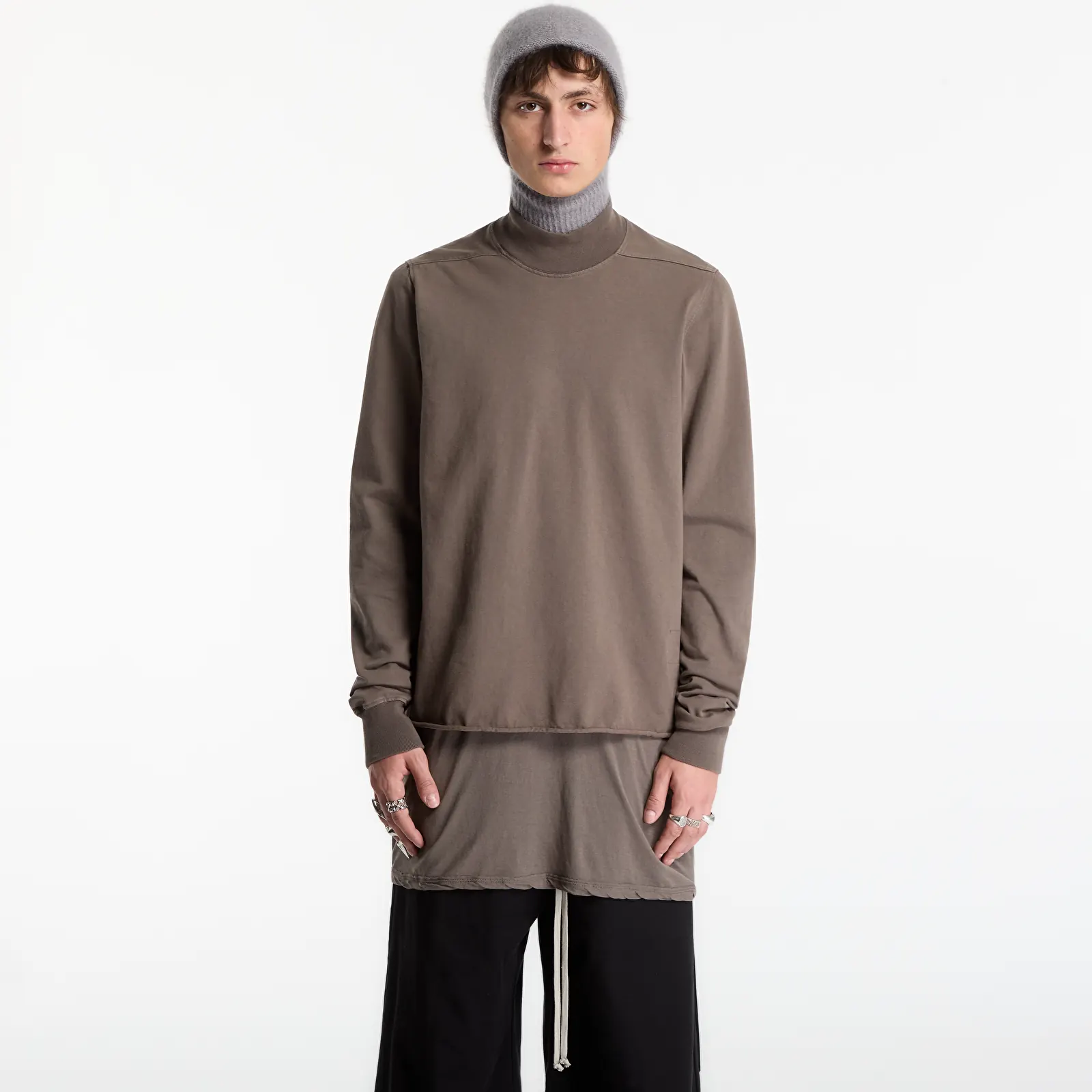 Hanorace Rick Owens DRKSHDW Headon Double Sweater Dust
