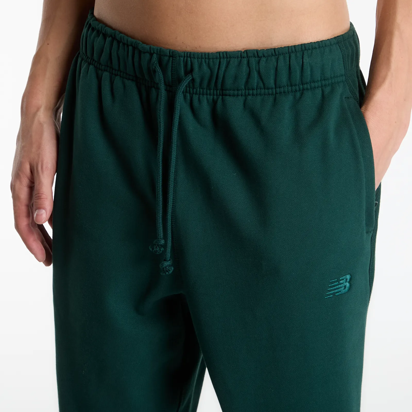 Spodnie dresowe New Balance Athletics French Terry Jogger Nordic Green