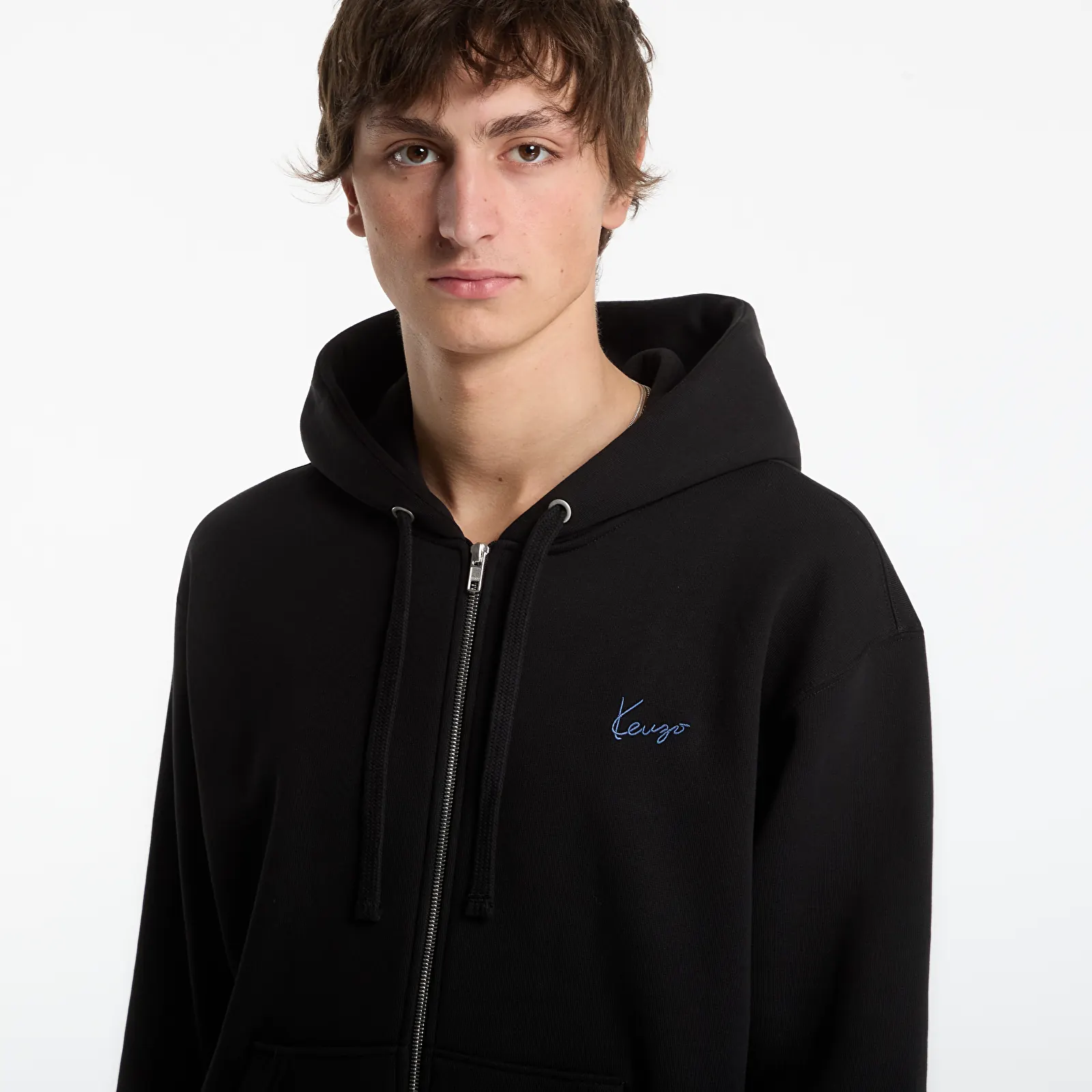 Регланы и толстовки KENZO Zip Up Hoodie Black
