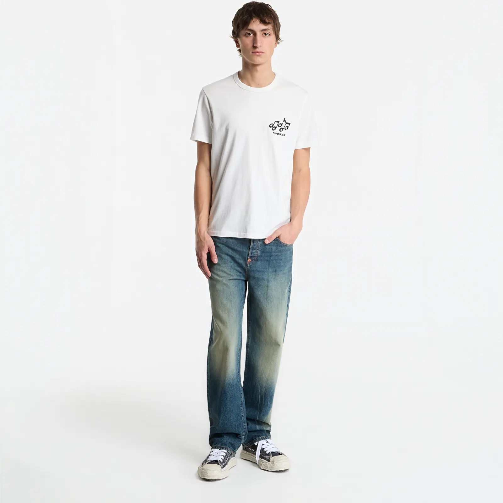 T-skjorter KENZO Gots Sounds Slim T-Shirt Off White