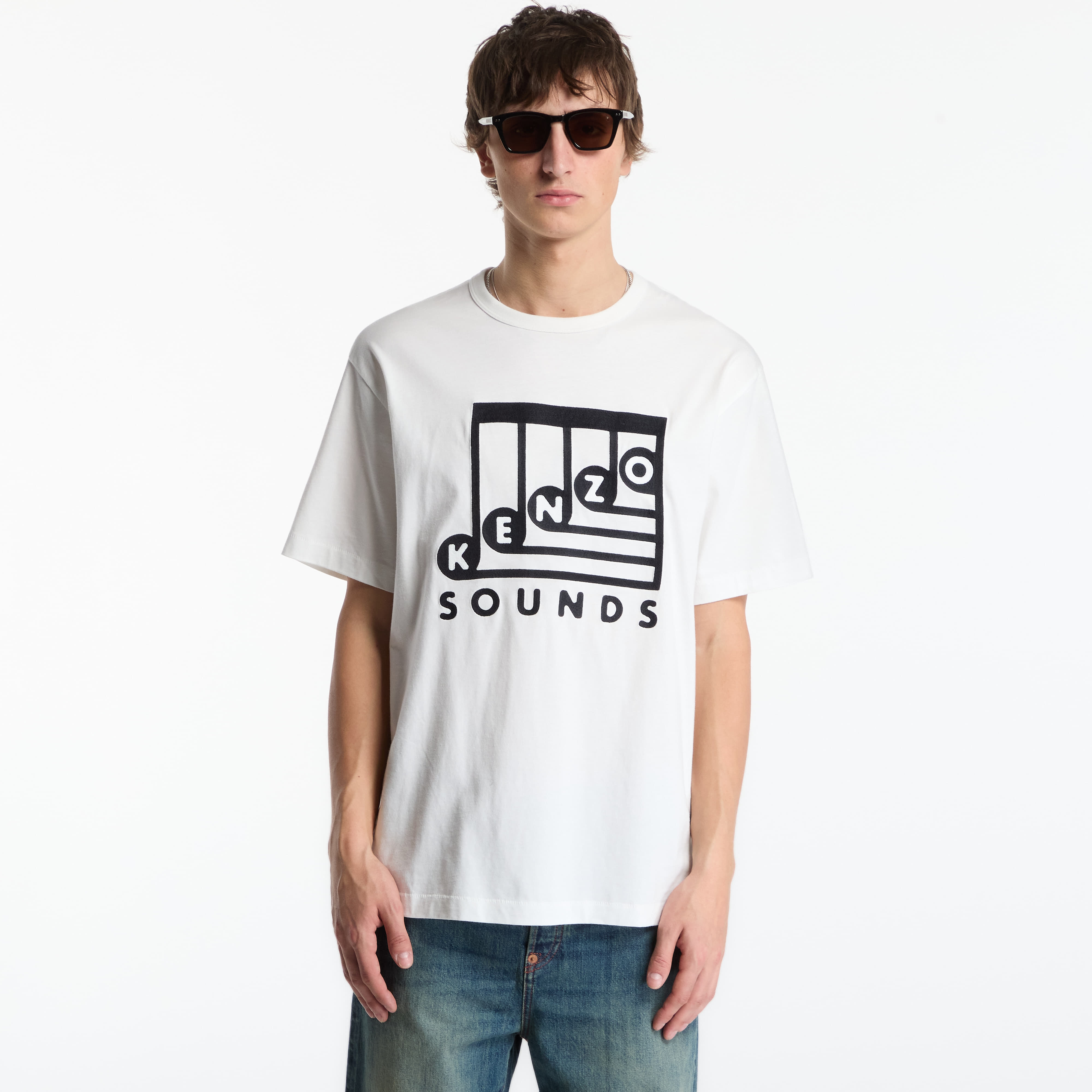Тениска KENZO Gots Sounds Classic T-Shirt Off White M