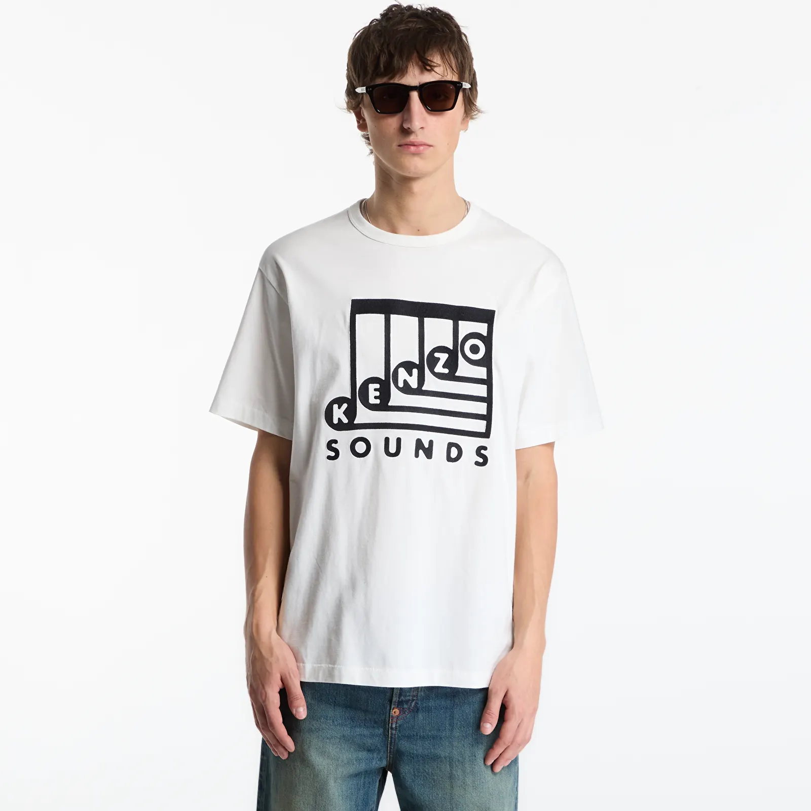 T-skjorter for menn KENZO Gots Sounds Classic T-Shirt Off White