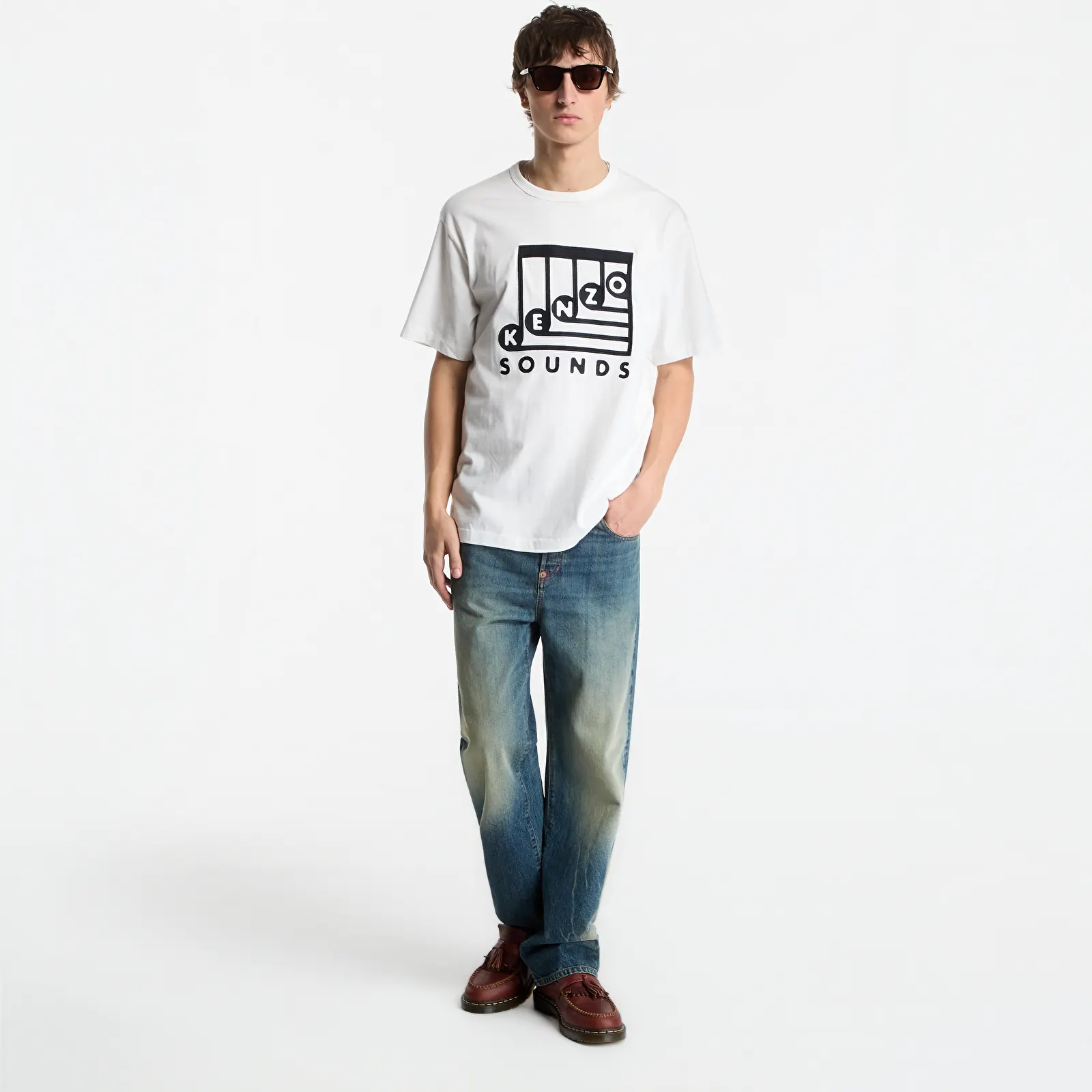 T-skjorter for menn KENZO Gots Sounds Classic T-Shirt Off White