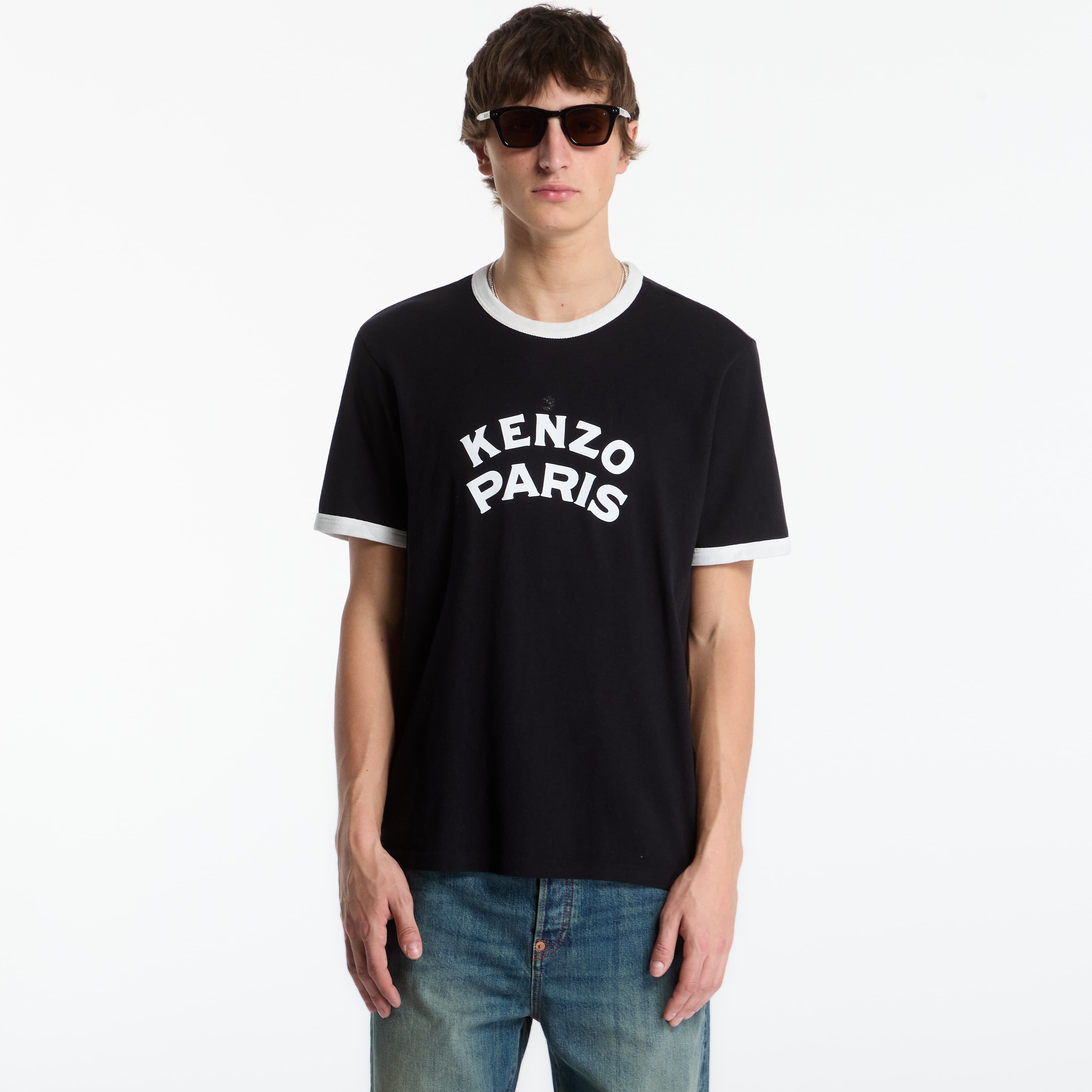 Тениска KENZO Gots Paris Emblem Slim T-Shirt Black S