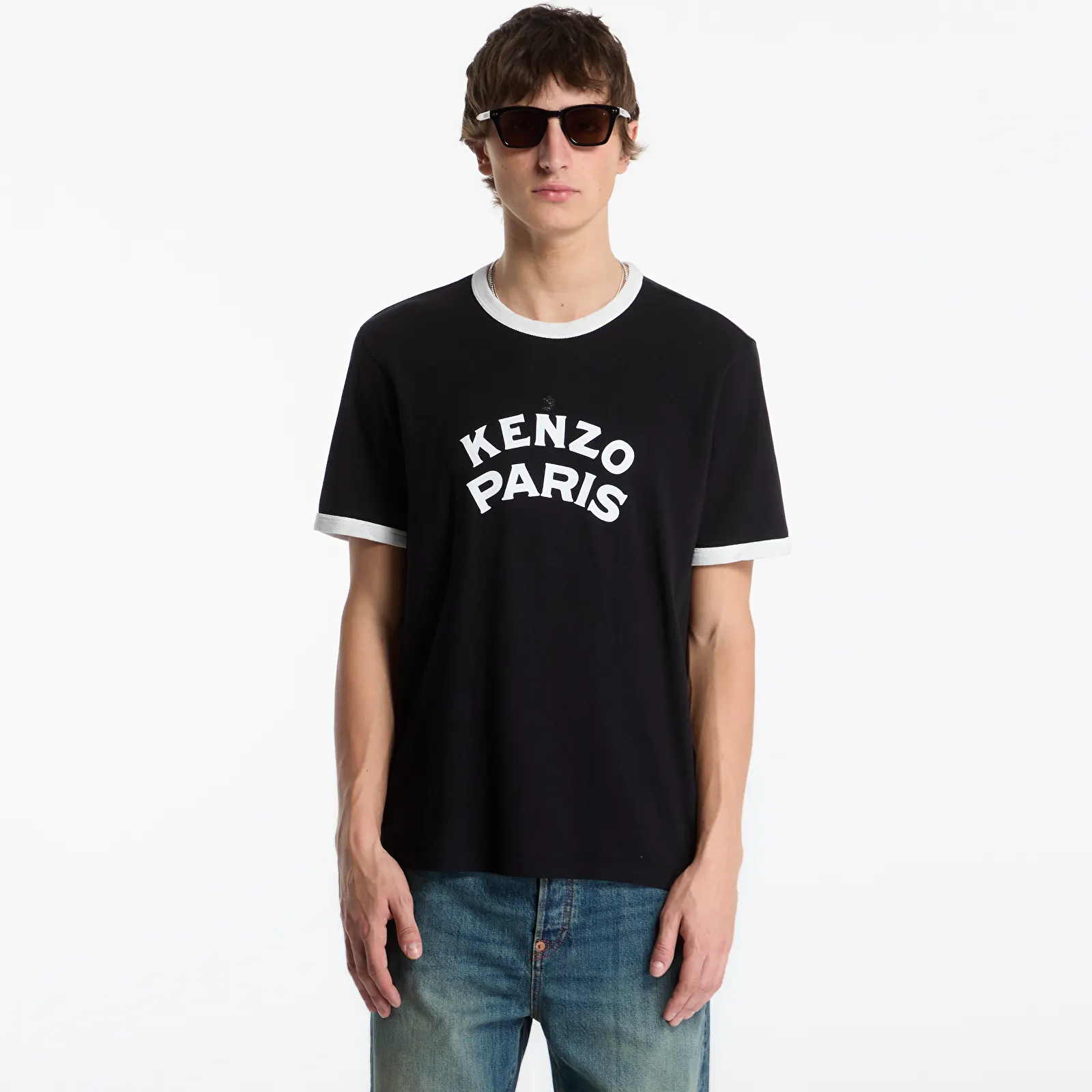T-skjorter KENZO Gots Paris Emblem Slim T-Shirt Black