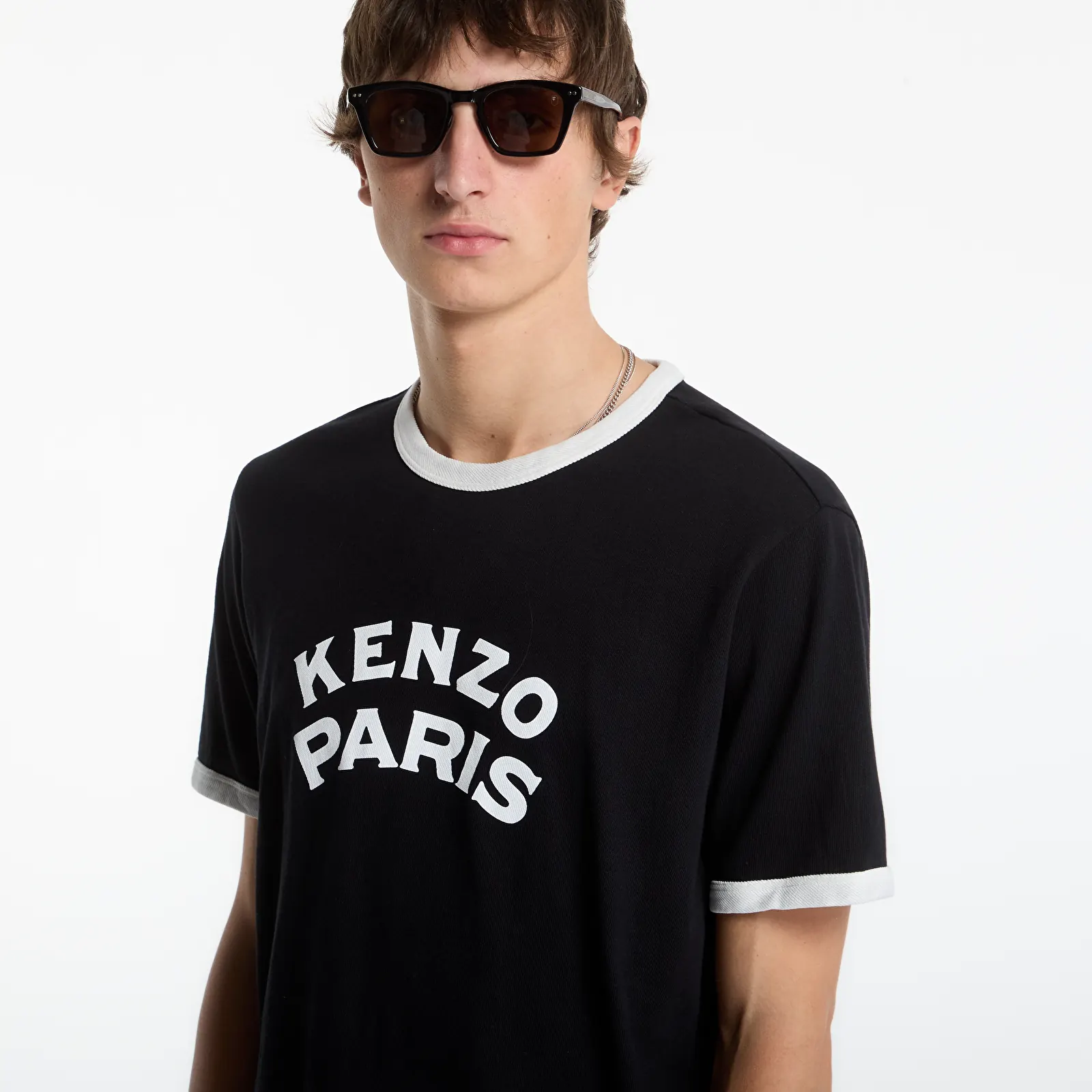 T-skjorter KENZO Gots Paris Emblem Slim T-Shirt Black