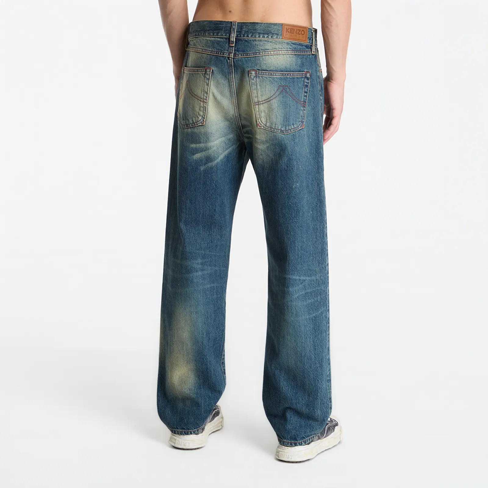 Дънки KENZO Pants Stone Bl Dirty Blue Denim