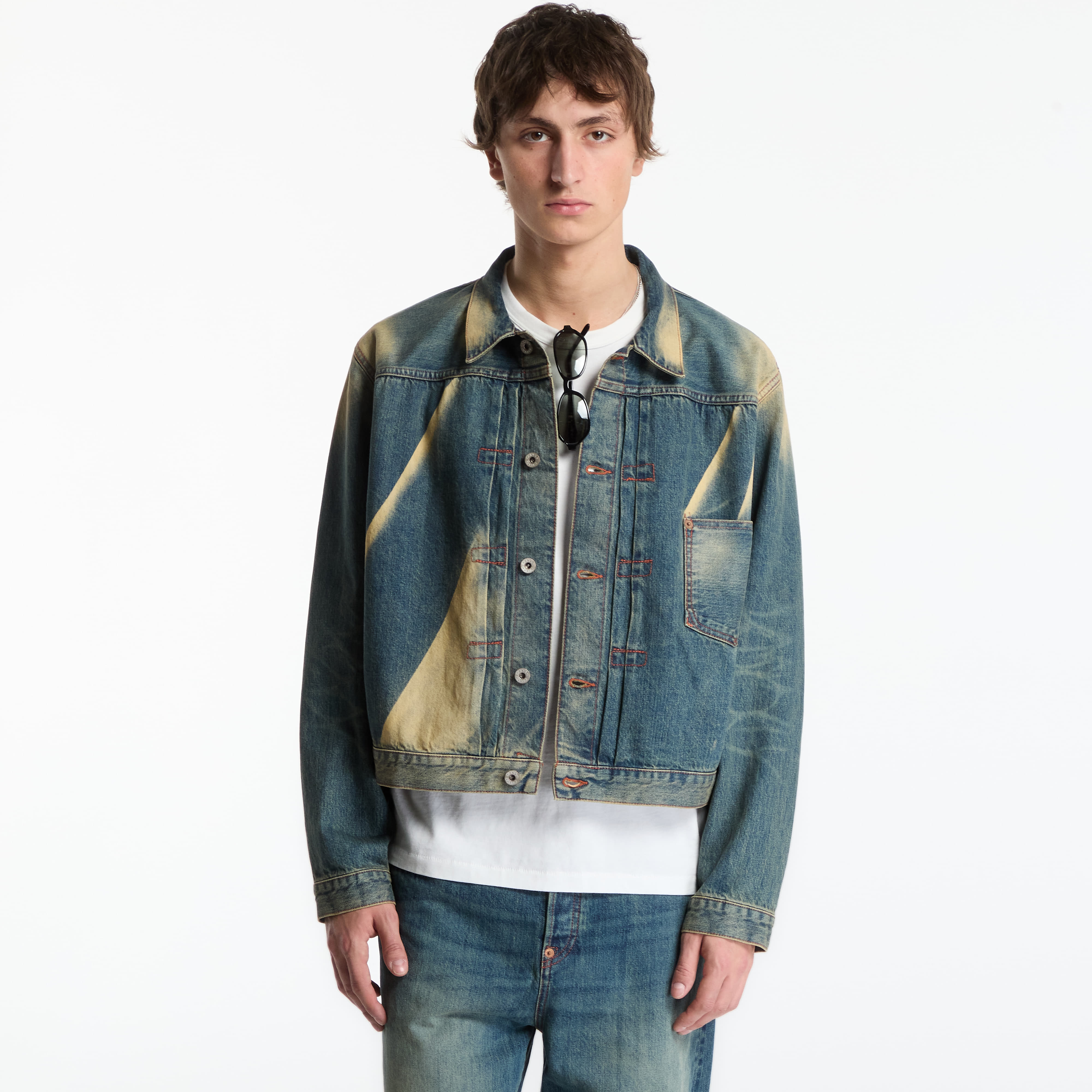 Яке KENZO Trucker Jacket Stone Bl Dirty Blue Denim XL