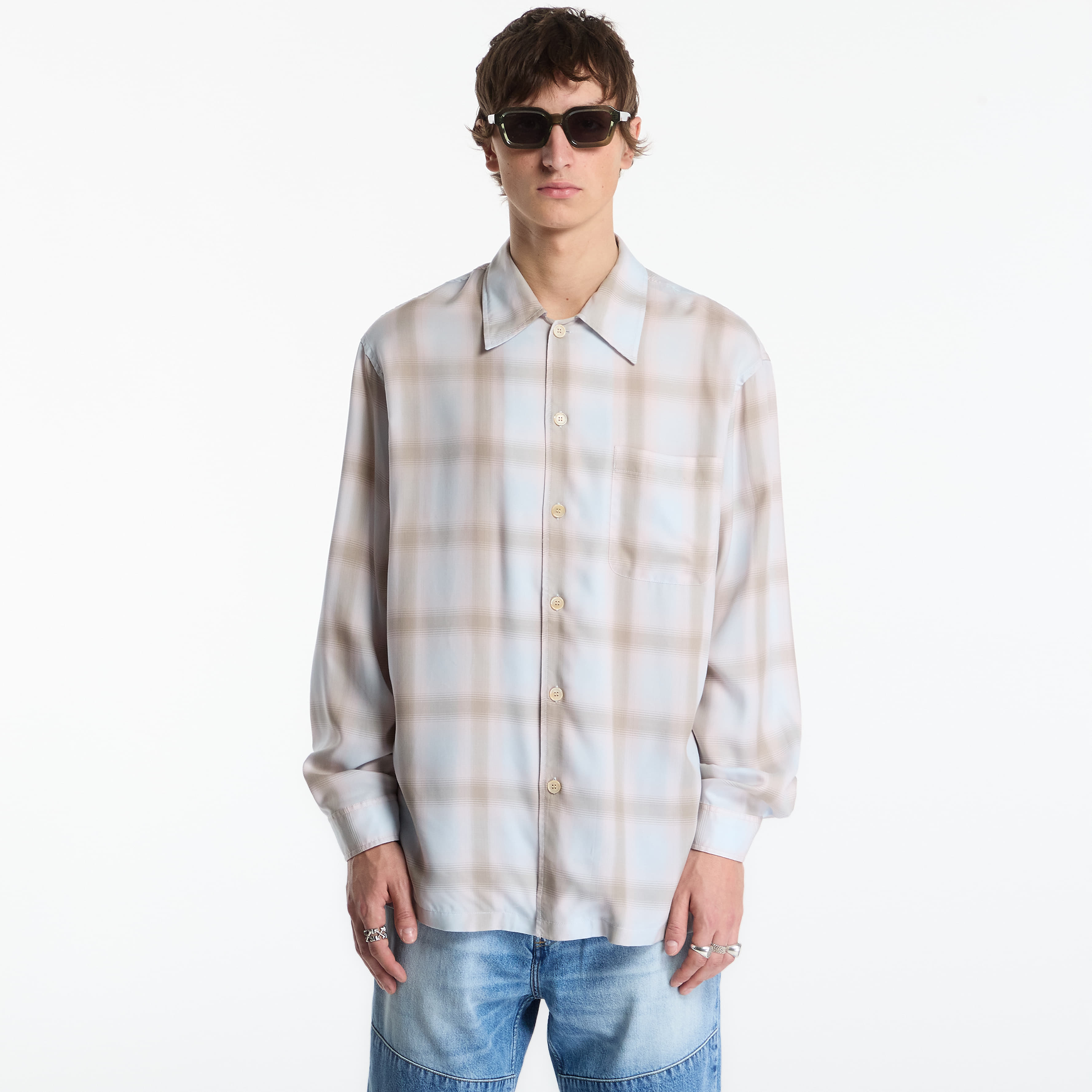 Риза OUR LEGACY Every Shirt Laramie Check Tencel Outrider 48