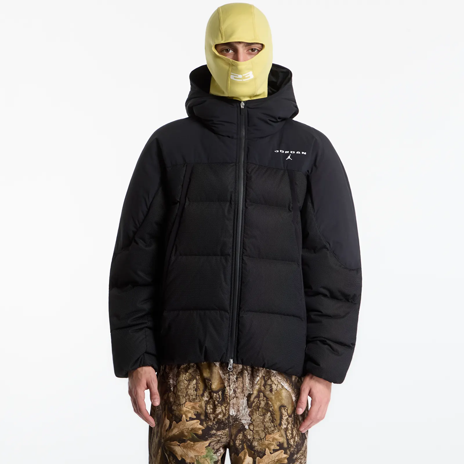 Puffejacken Jordan Flight Mountainside Puffer Jacket Black/ Celery/ Bright Citron