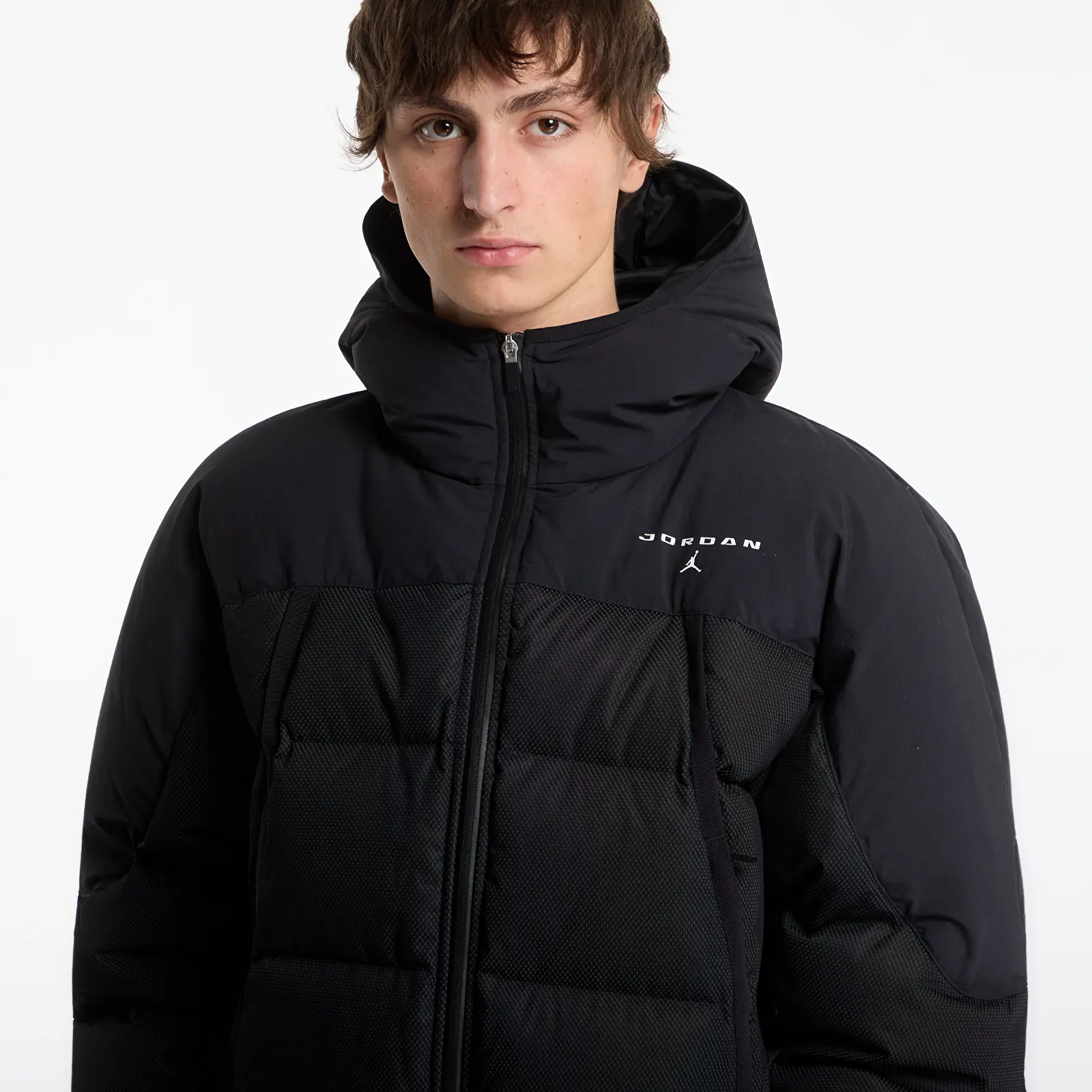 Puffejacken Jordan Flight Mountainside Puffer Jacket Black/ Celery/ Bright Citron