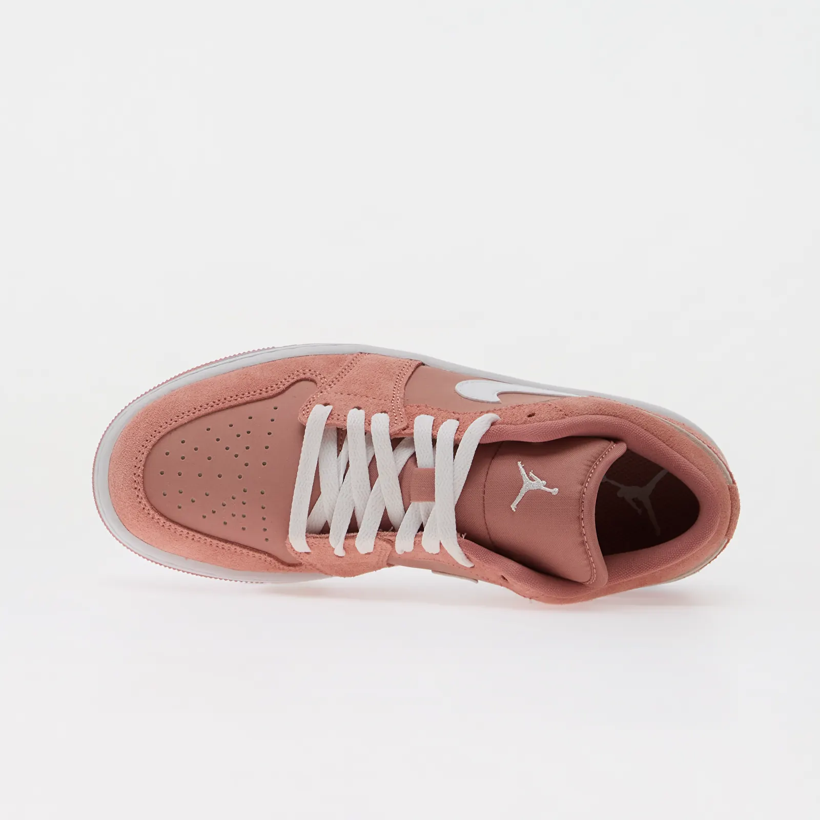 Женские кроссовки Air Jordan 1 Low Rust Pink/ White-Rust Pink