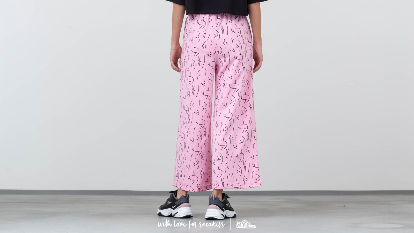 T-shirts Lazy Oaf Naked Crop PJ Set Pink/ Black