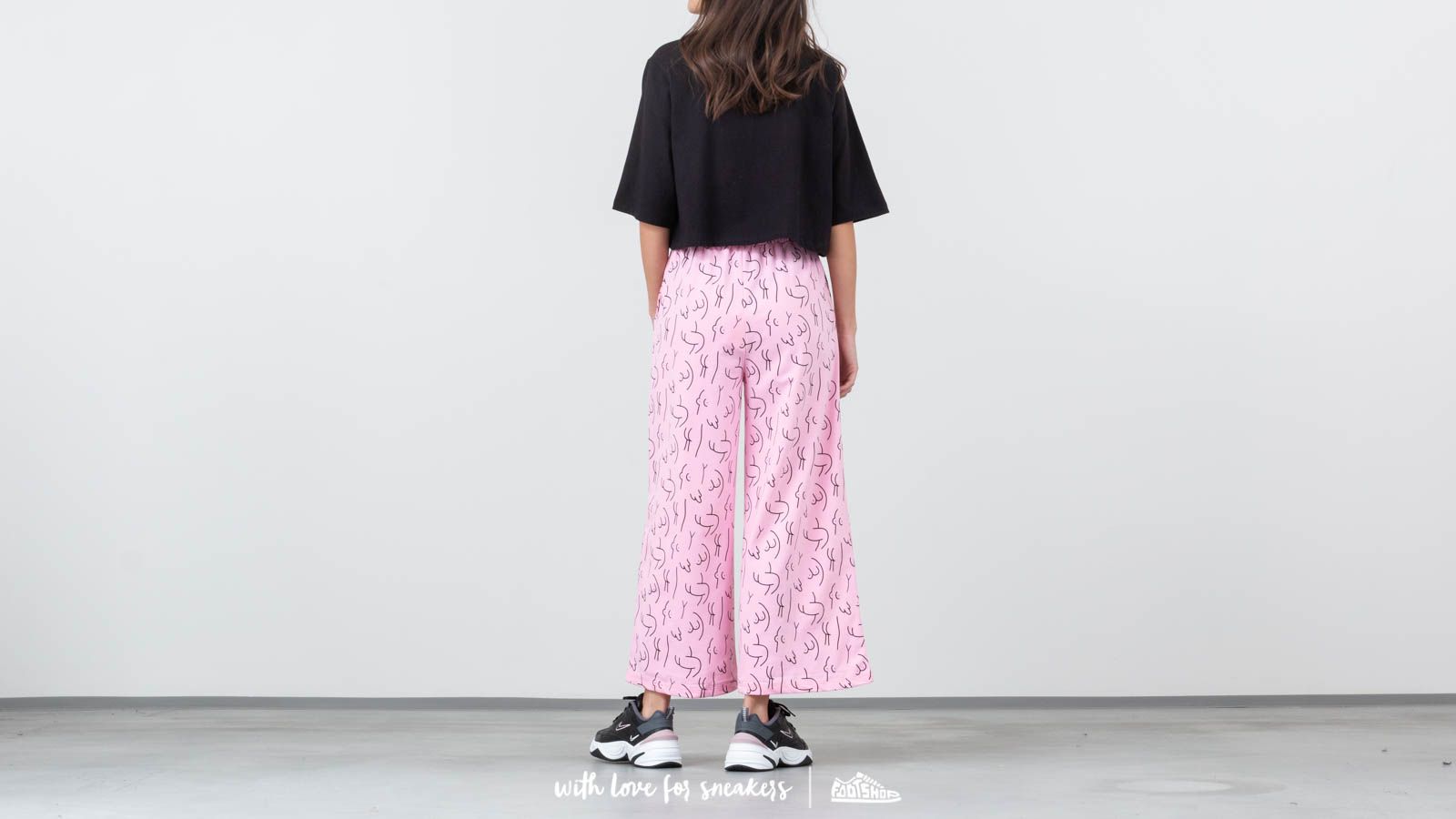 T-shirts Lazy Oaf Naked Crop PJ Set Pink/ Black