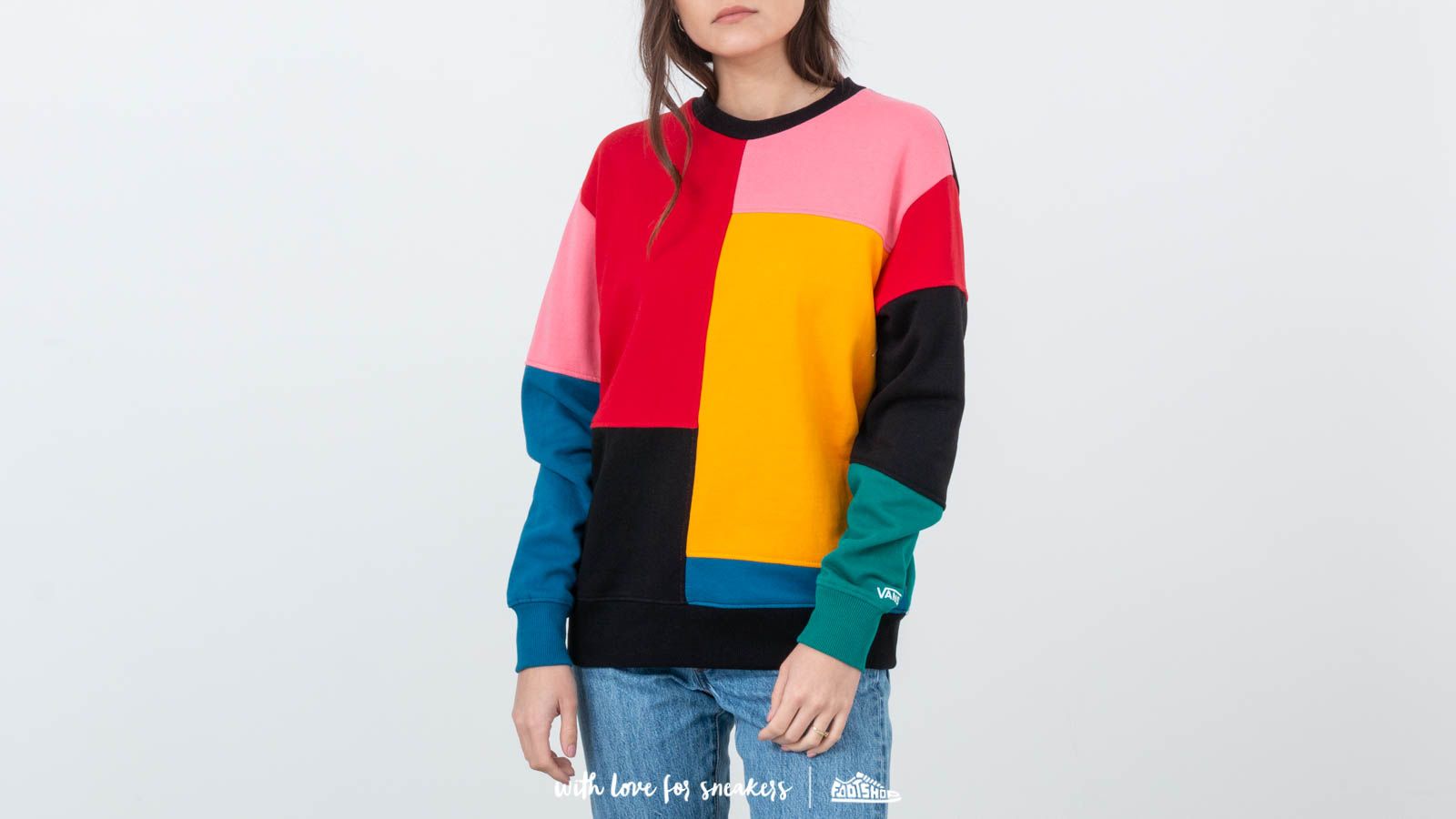 Vans patchwork sweatshirt on sale
