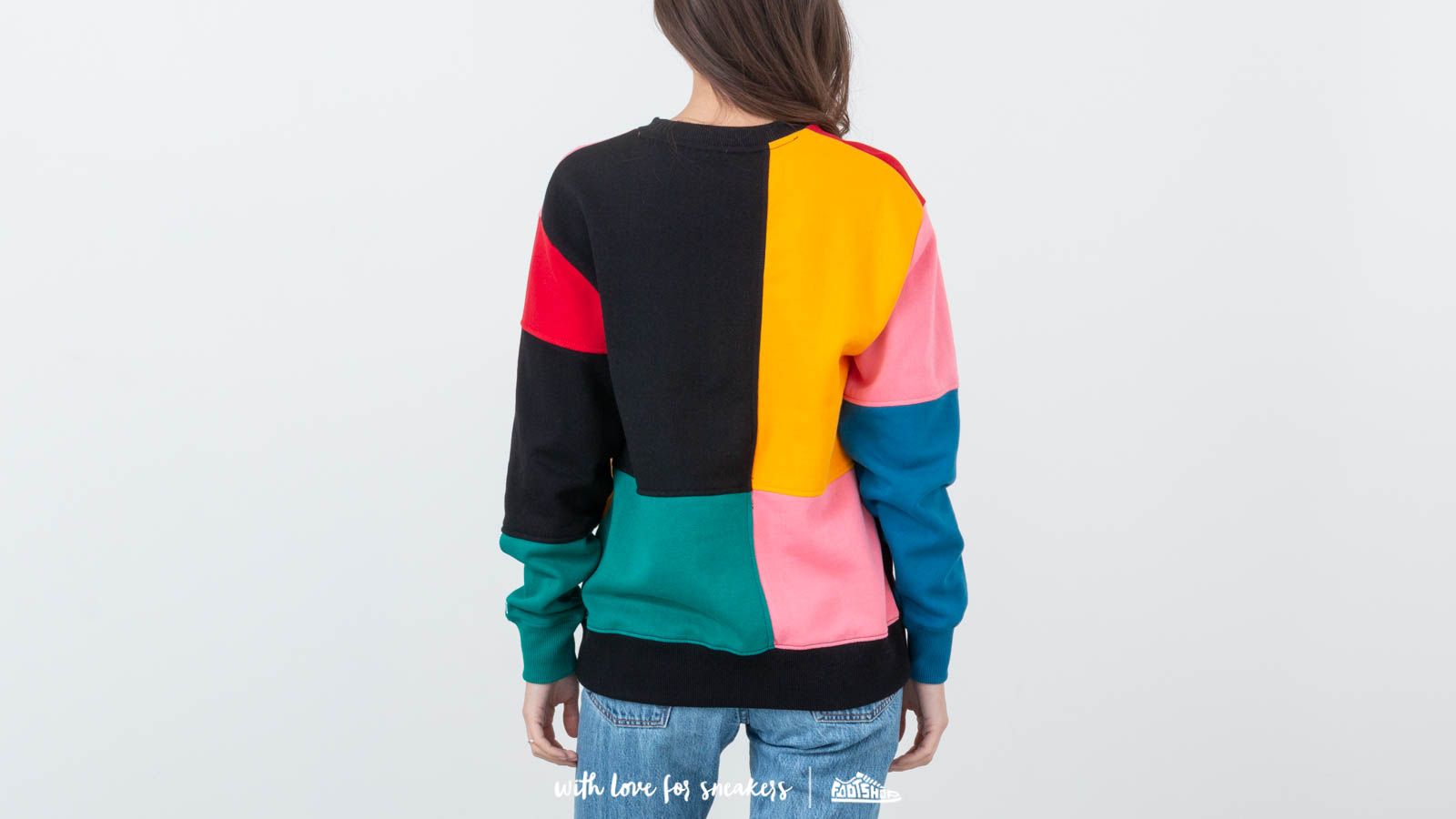 Vans hotsell patchwork sweatshirt
