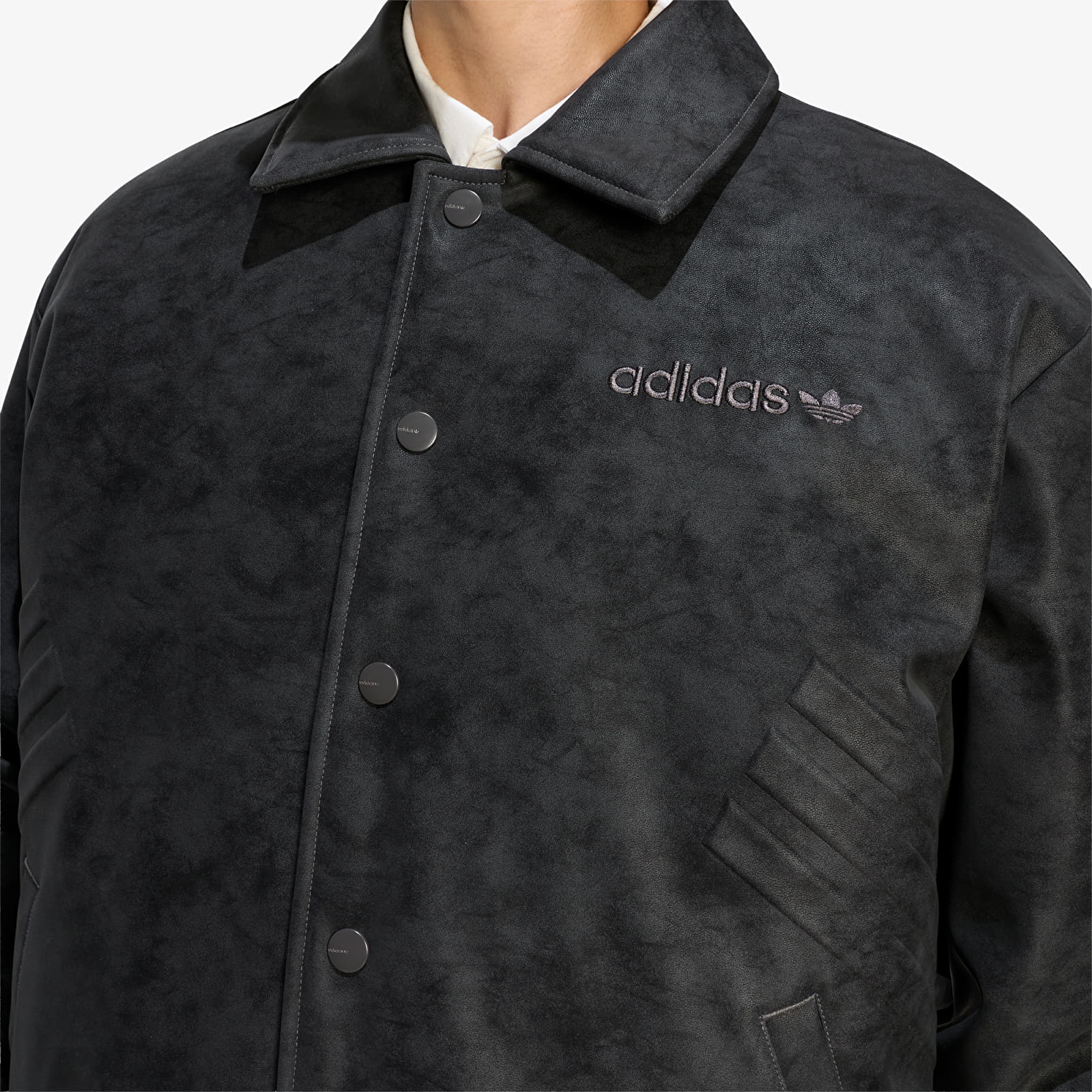 Vyriškos striukės adidas Cutline Pleather Jacket Utility Black