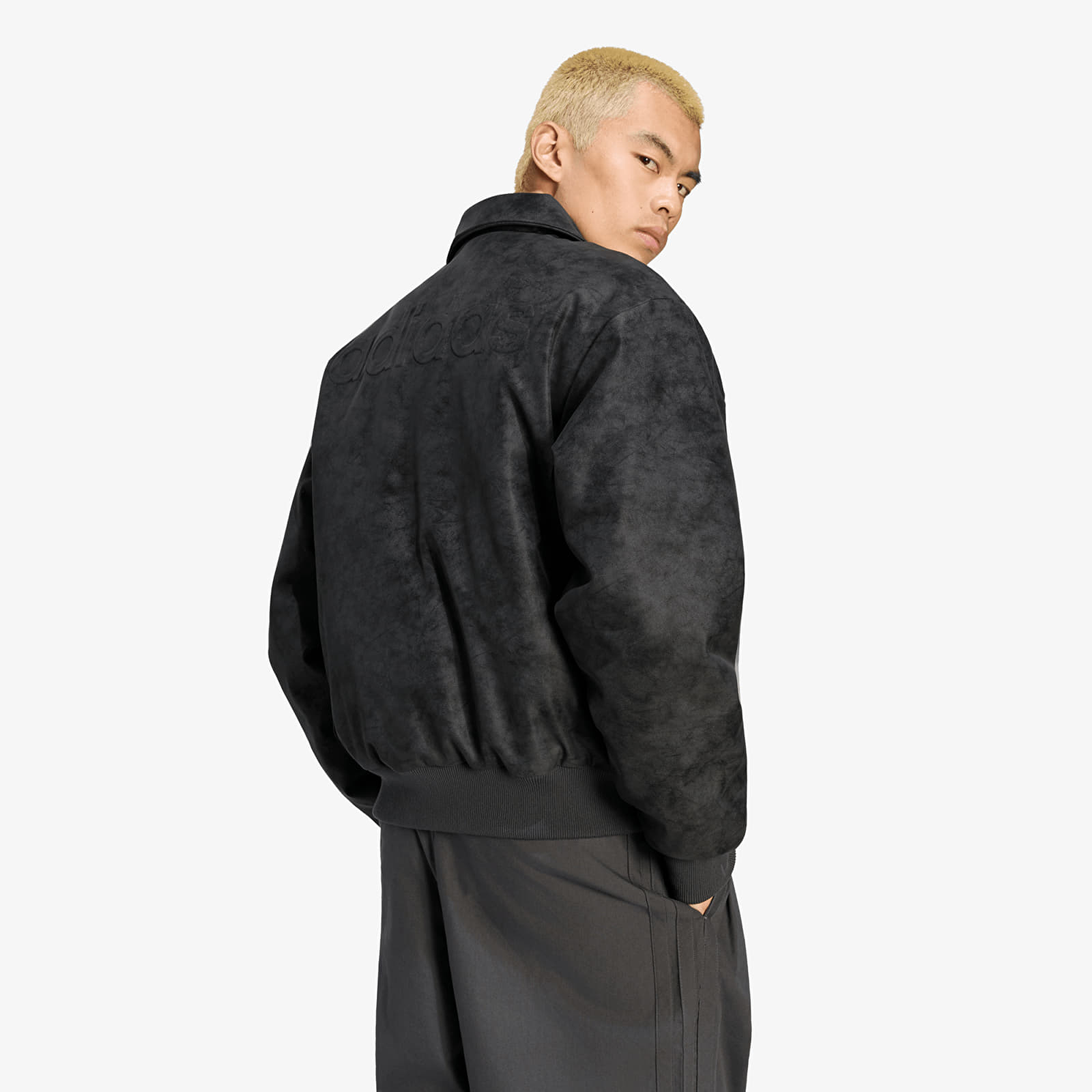Vyriškos striukės adidas Cutline Pleather Jacket Utility Black
