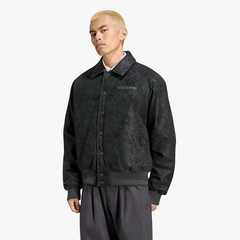 adidas Cutline Pleather Jacket Utility Black