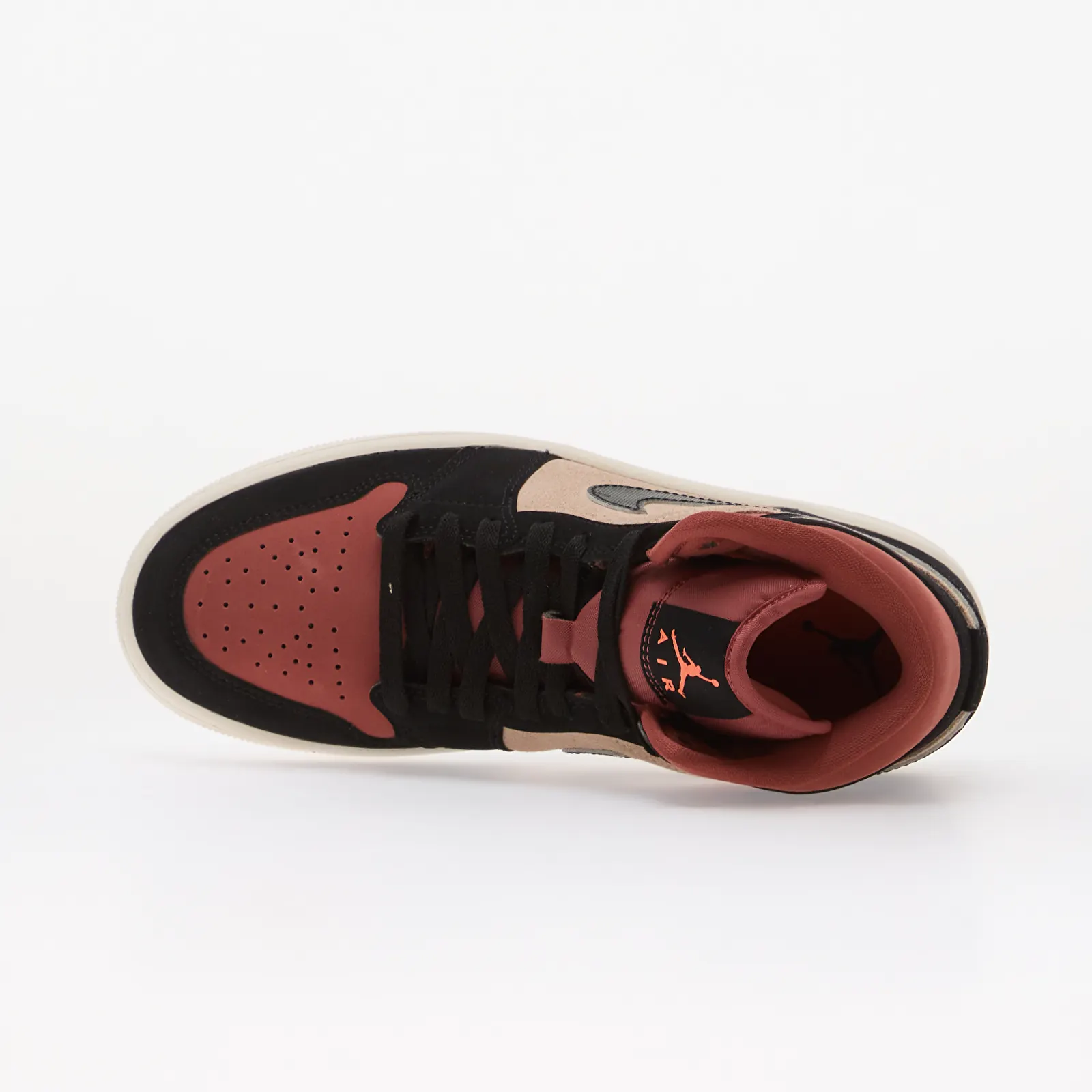 Joggesko for kvinner Air Jordan 1 Mid Particle Beige/ Black-Canyon Rust-Sail