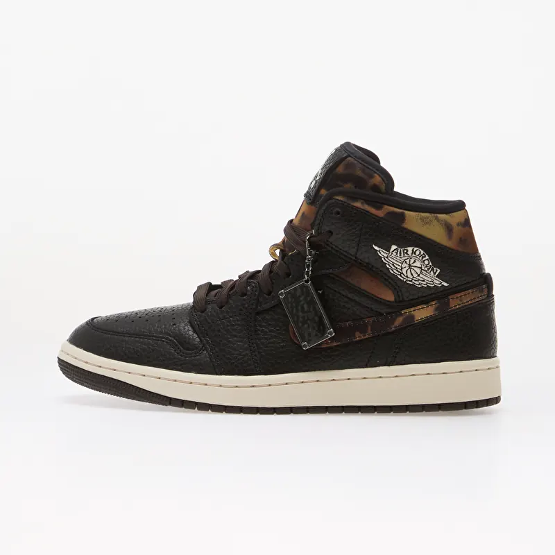 Air Jordan 1 Mid SE Black/ Chalk-Velvet Brown