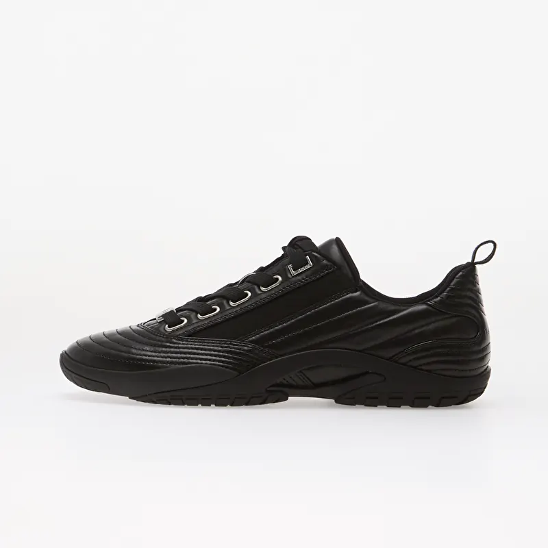 Lanvin New Soccer Lace Up Leather Black