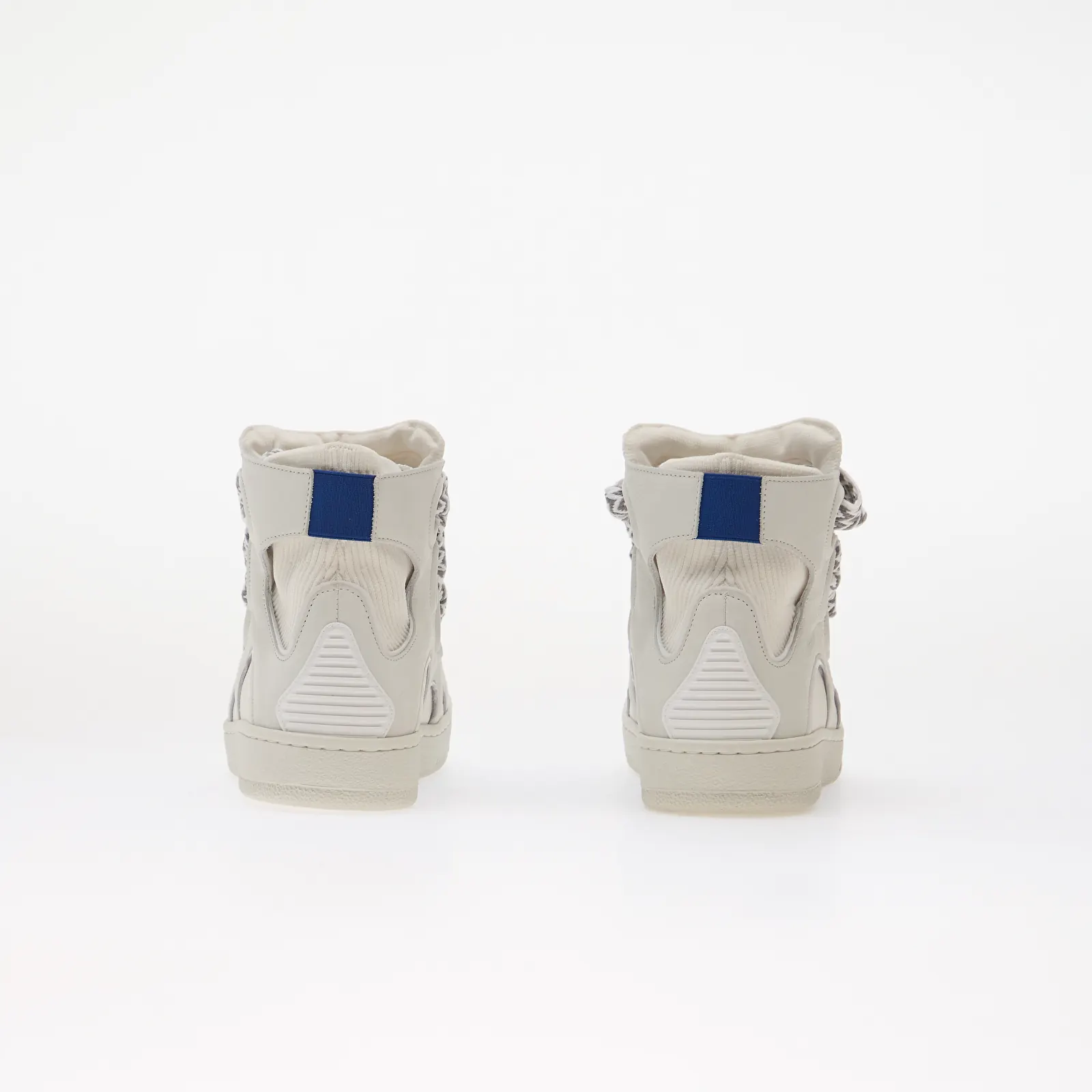 Sneaker für Männer Lanvin High Knitted Curb Sneakers White
