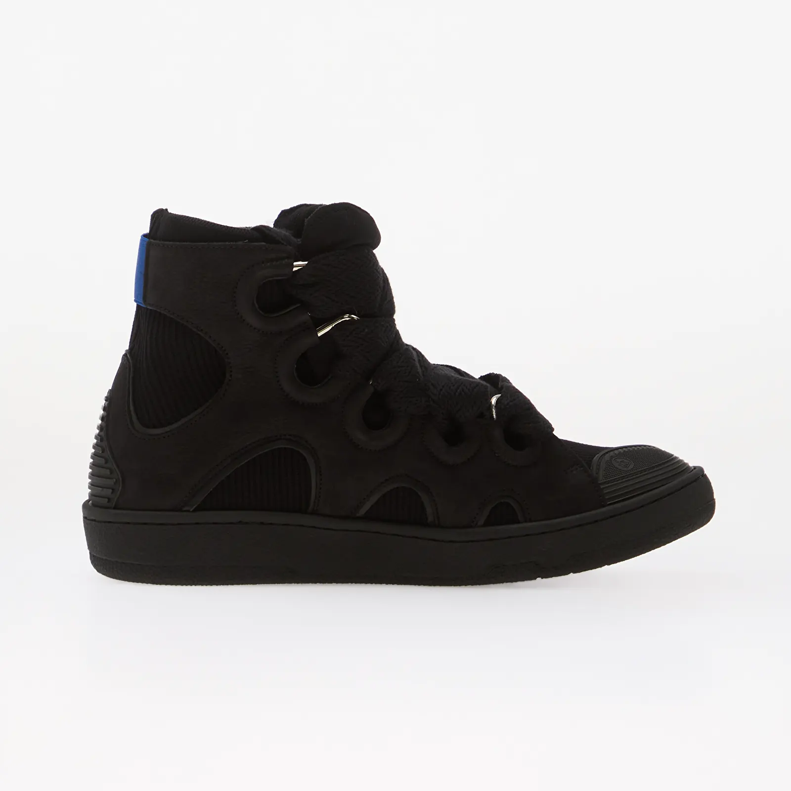Sneaker für Männer Lanvin High Knitted Curb Sneakers Black