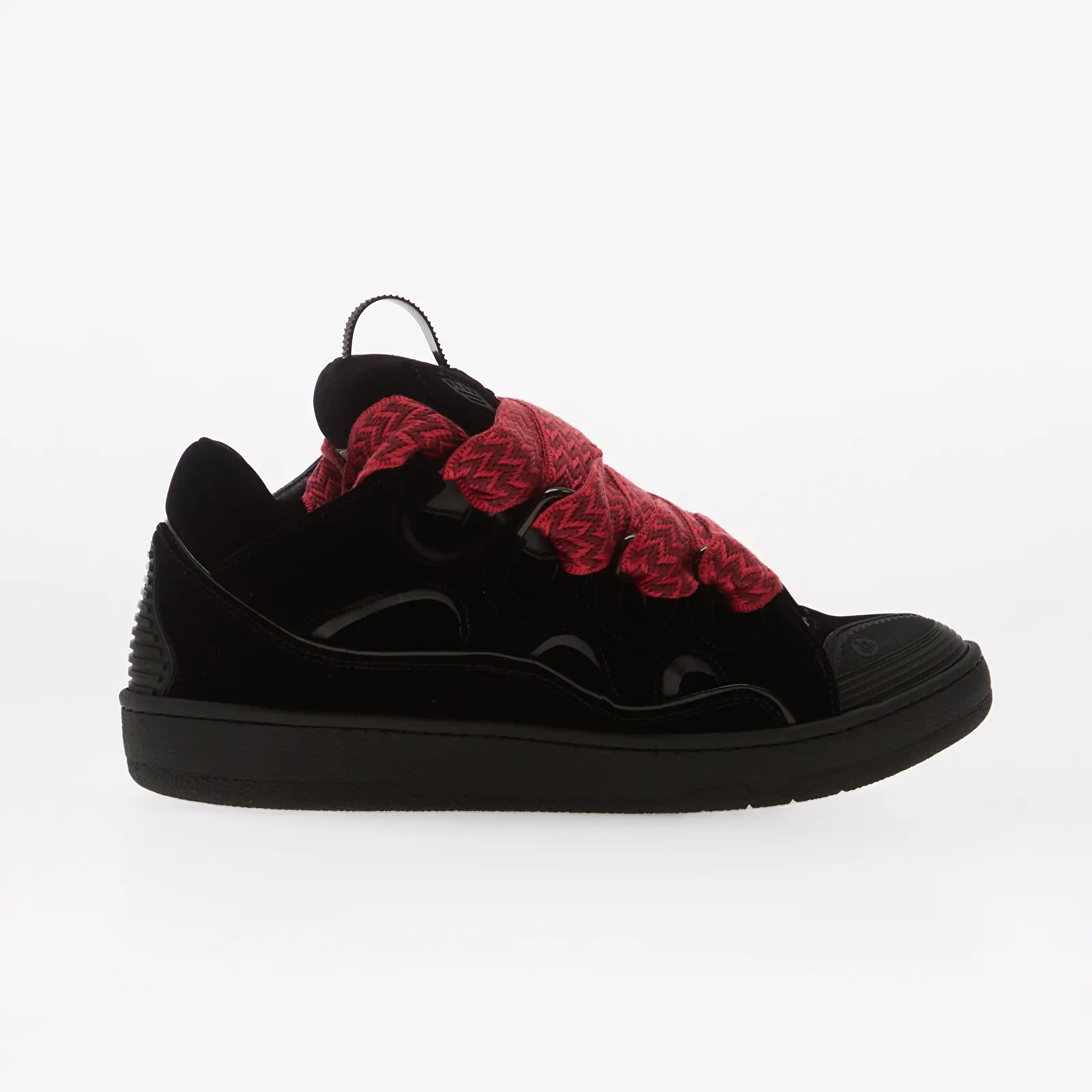 Мъжки маратонки Lanvin Curb Sneakers Jersey Velvet Black