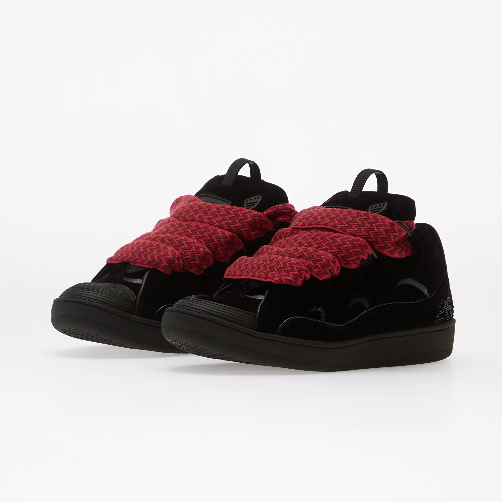 Мъжки маратонки Lanvin Curb Sneakers Jersey Velvet Black