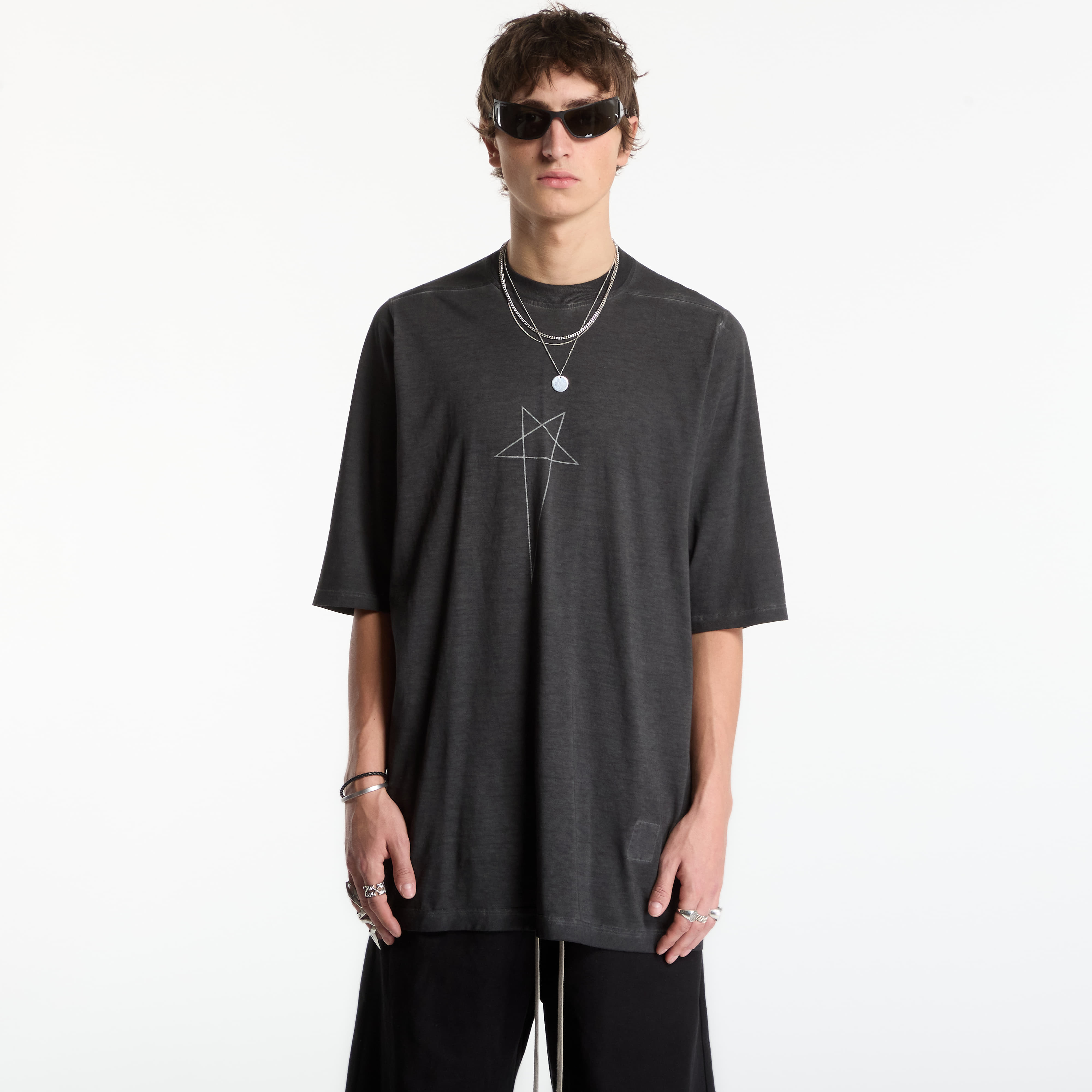 T-shirt Rick Owens DRKSHDW Jumbo Ss T-Shirt Faded Black/ Silver M