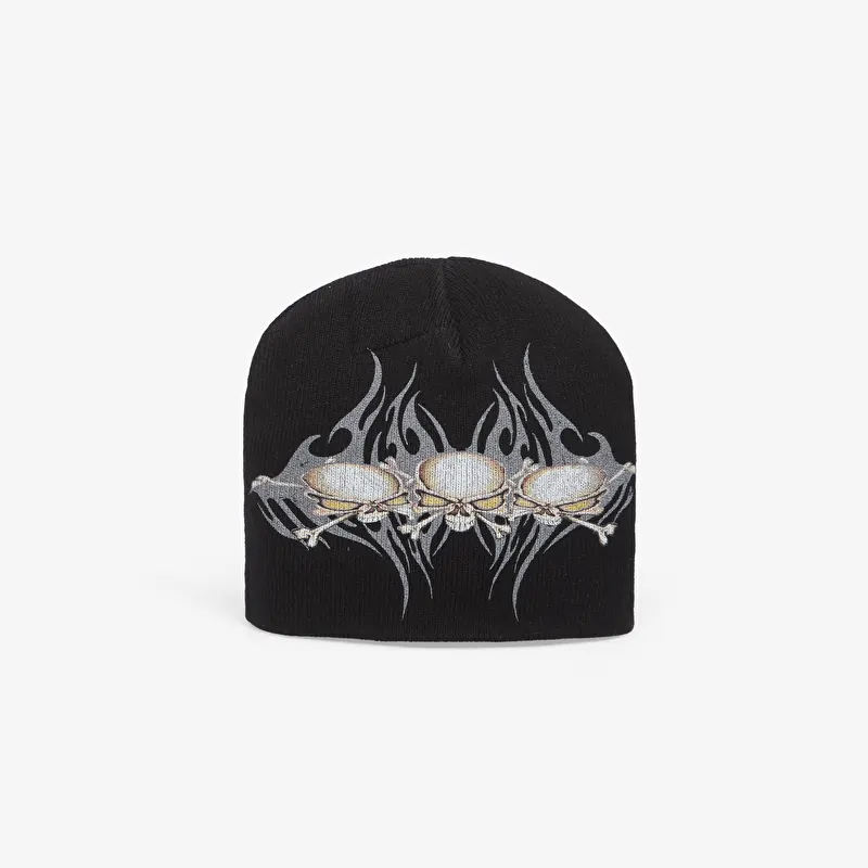 Bonnet Hellstar Tribal Skullz 2 Beanie Black