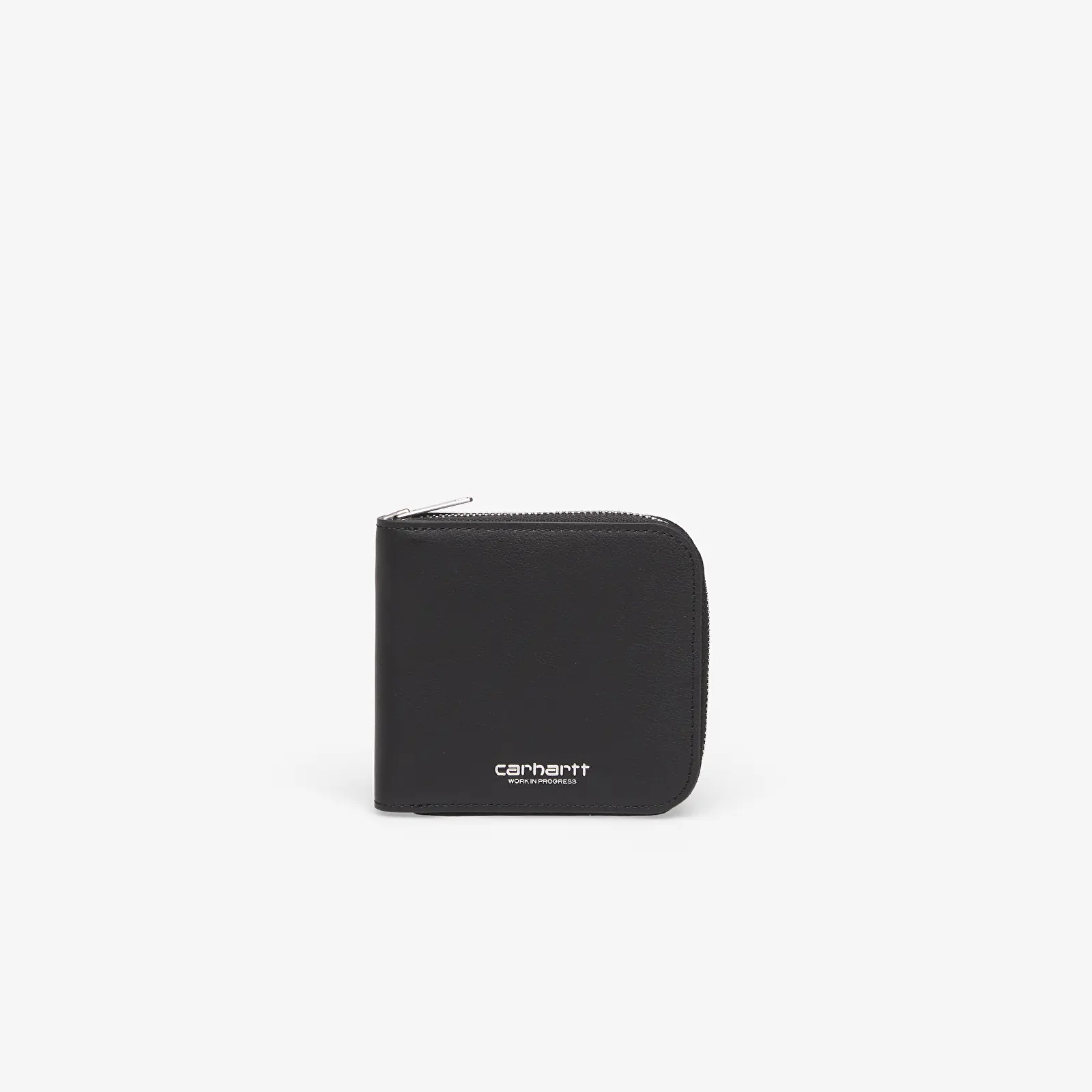 Portefeuilles Carhartt WIP Leather Wallet Black/ Silver