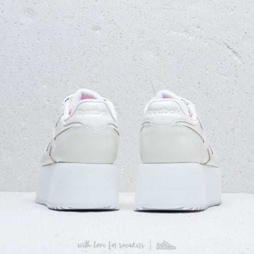 Women s shoes Reebok x Gigi Hadid Classic Leather Triple Platform White Neon Red Black Footshop