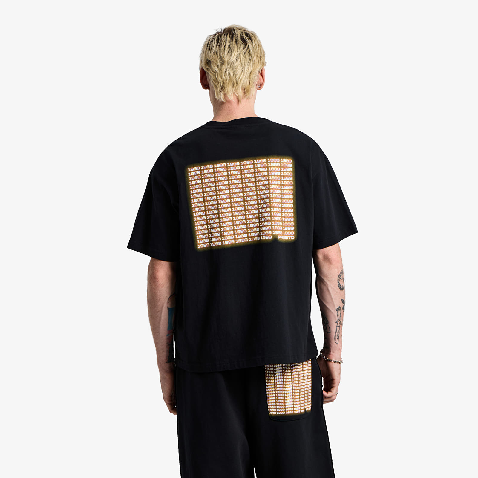 T-shirts homme Prosto T-shirt Neon Black