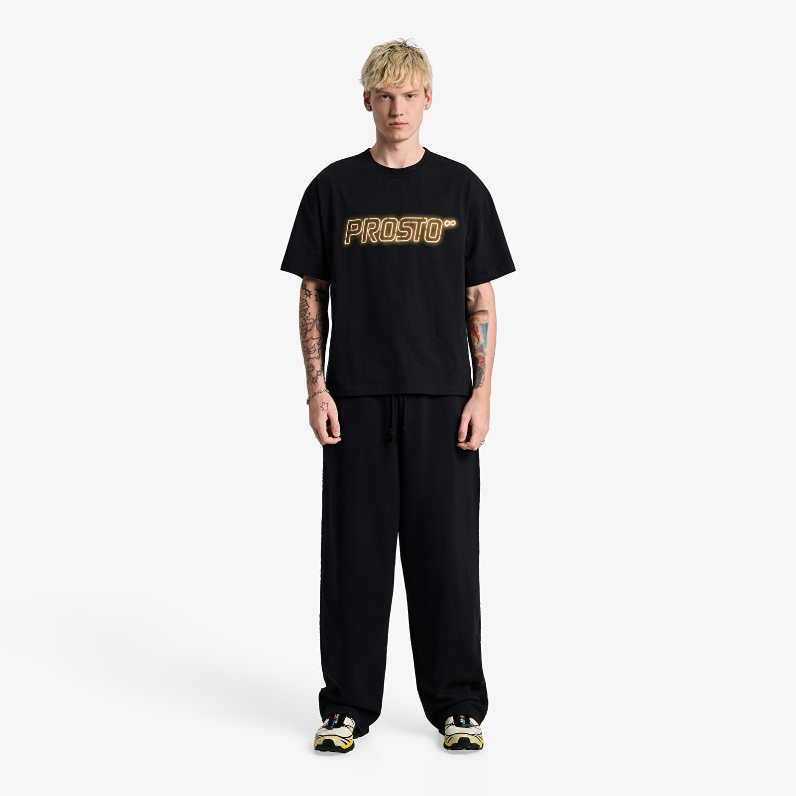 T-shirts homme Prosto T-shirt Neon Black