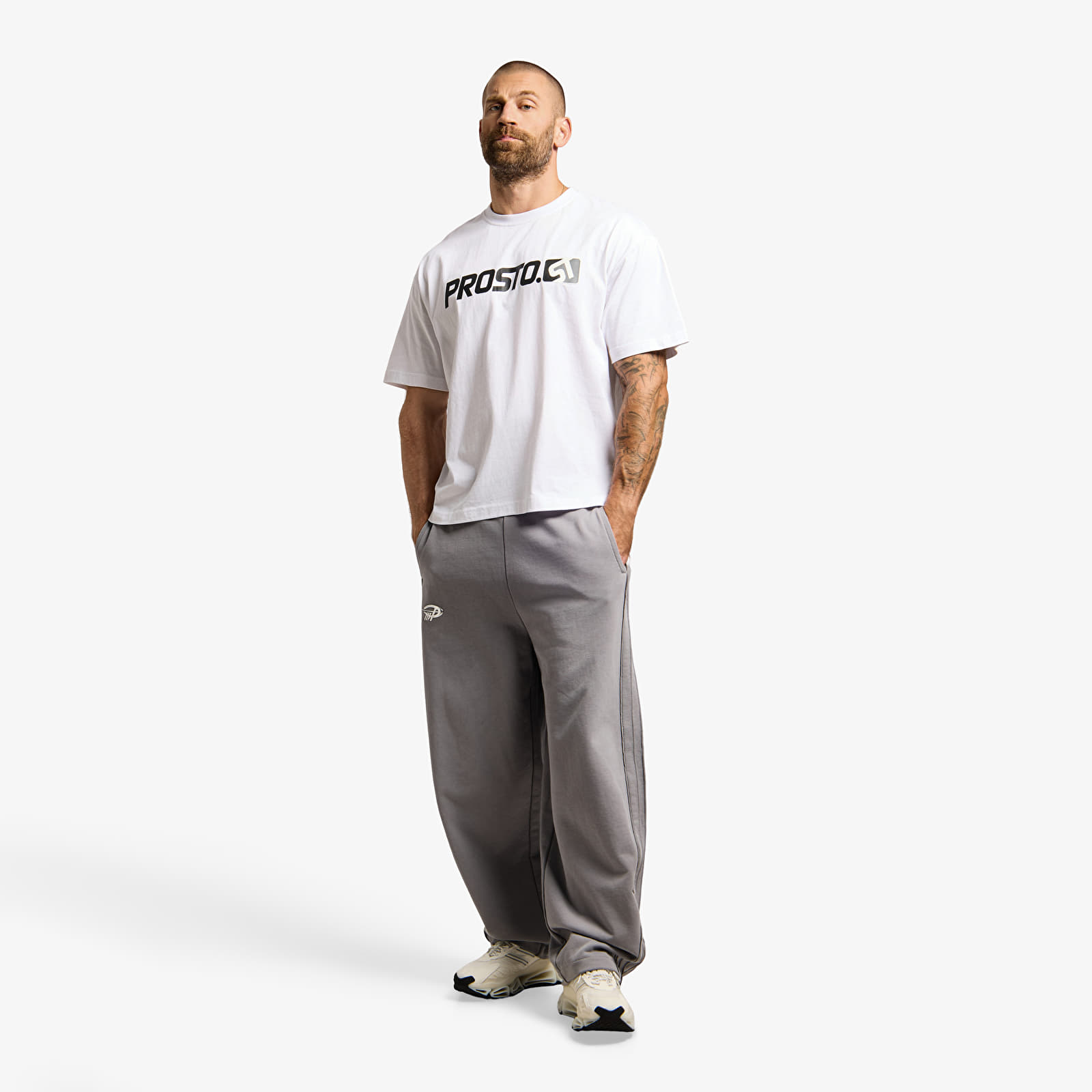 Men's T-shirts Prosto T-shirt Mono Sport White
