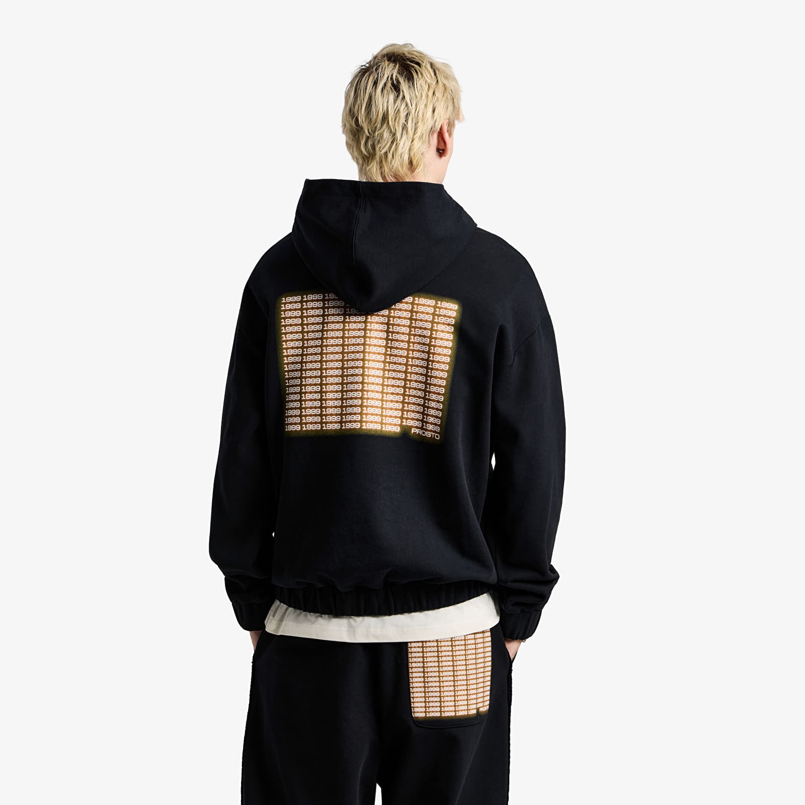 Sweats à capuche homme Prosto Hoodie Neon Black