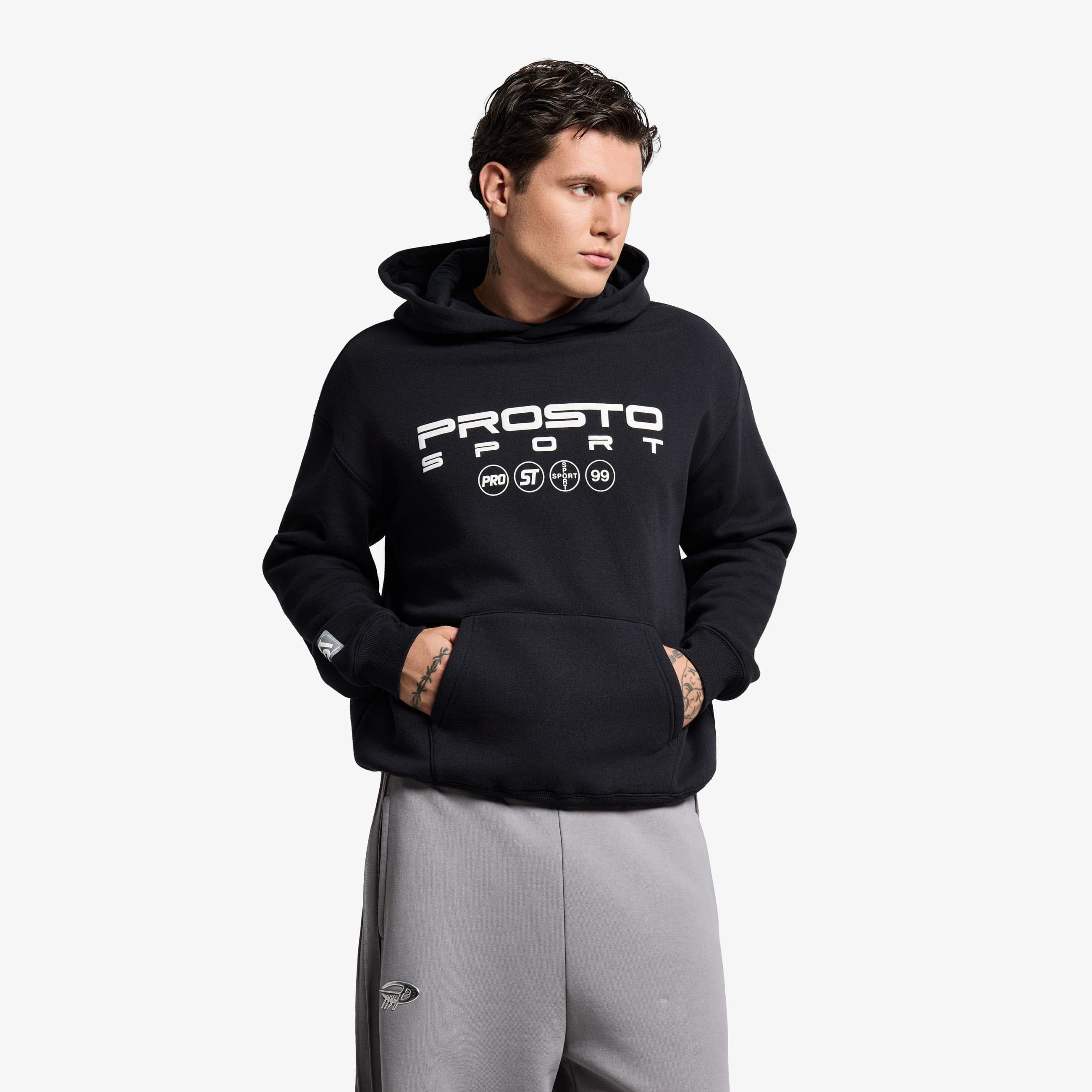 Суитшърт Prosto Hoodie Target Black S