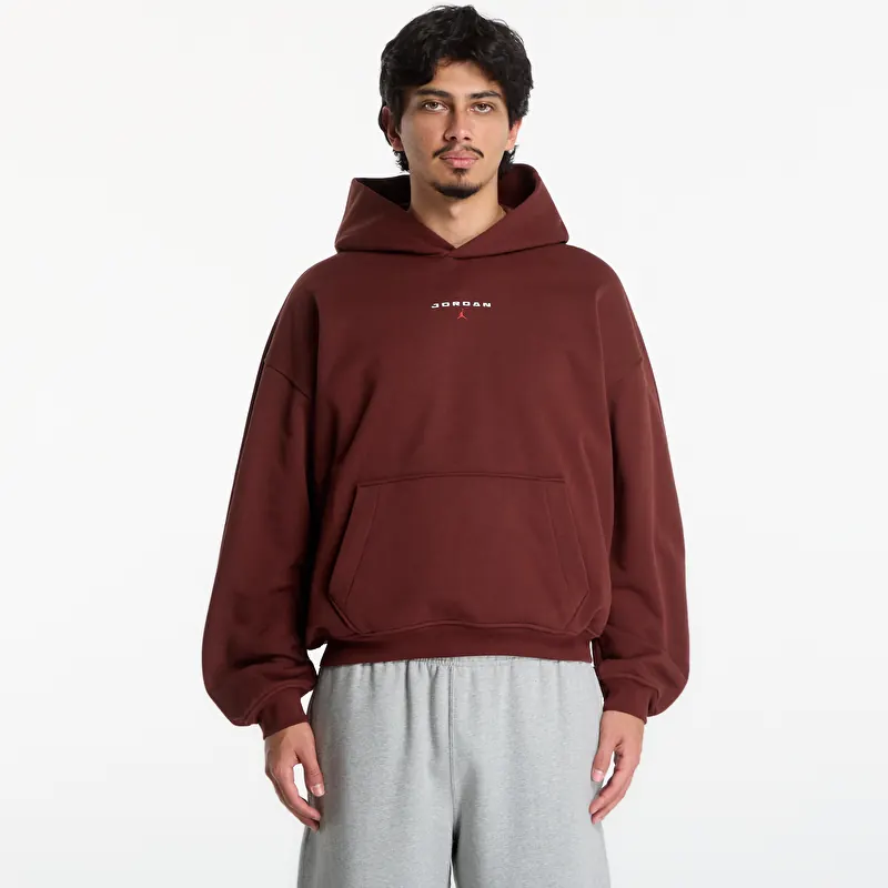 Sweatshirt Jordan Flight Fleece Oversized Pullover Hoodie Bronze Eclipse