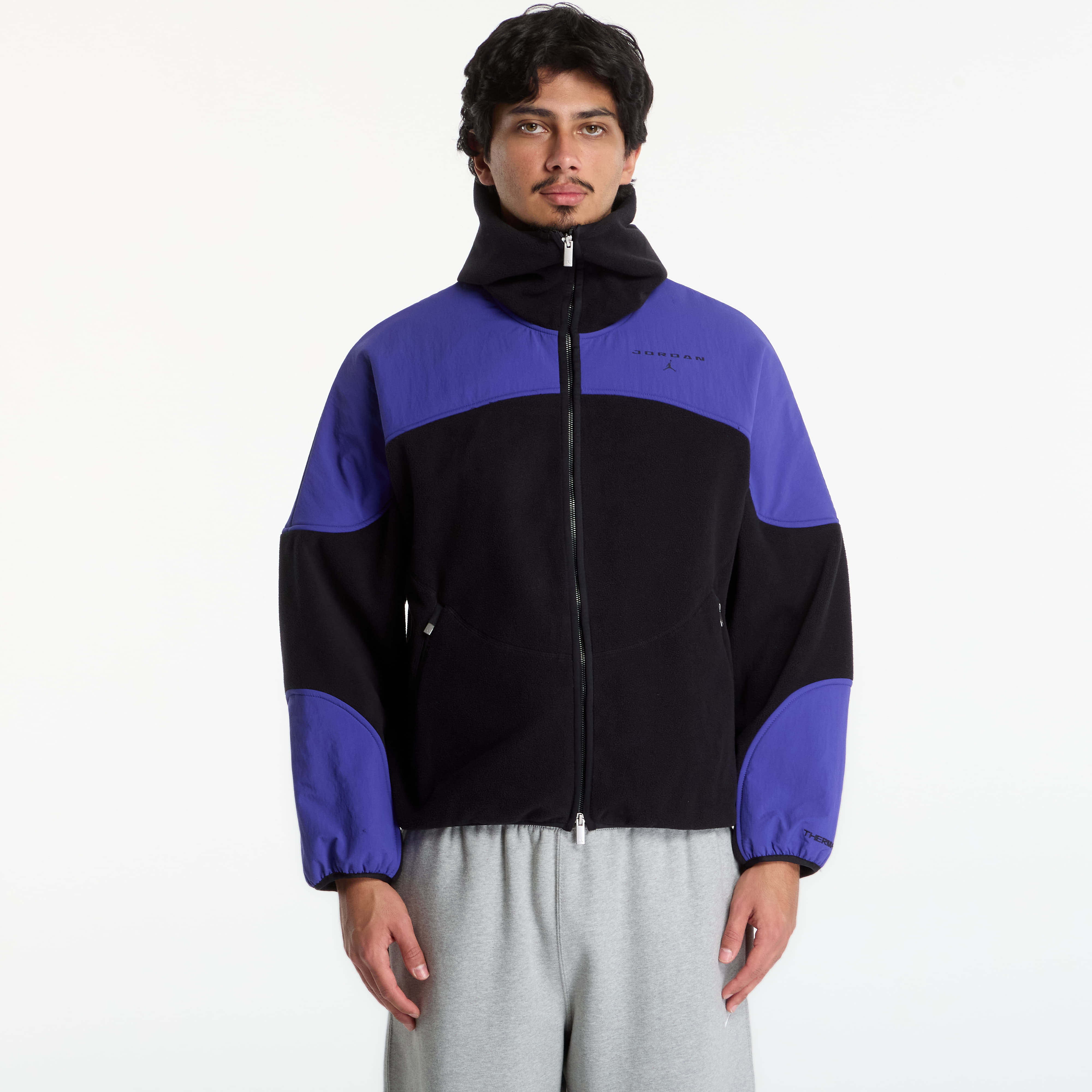 Суитшърт Jordan Flight Mountainside Therma-FIT Full-Zip Hoodie Black/ Light Concord/ Black S