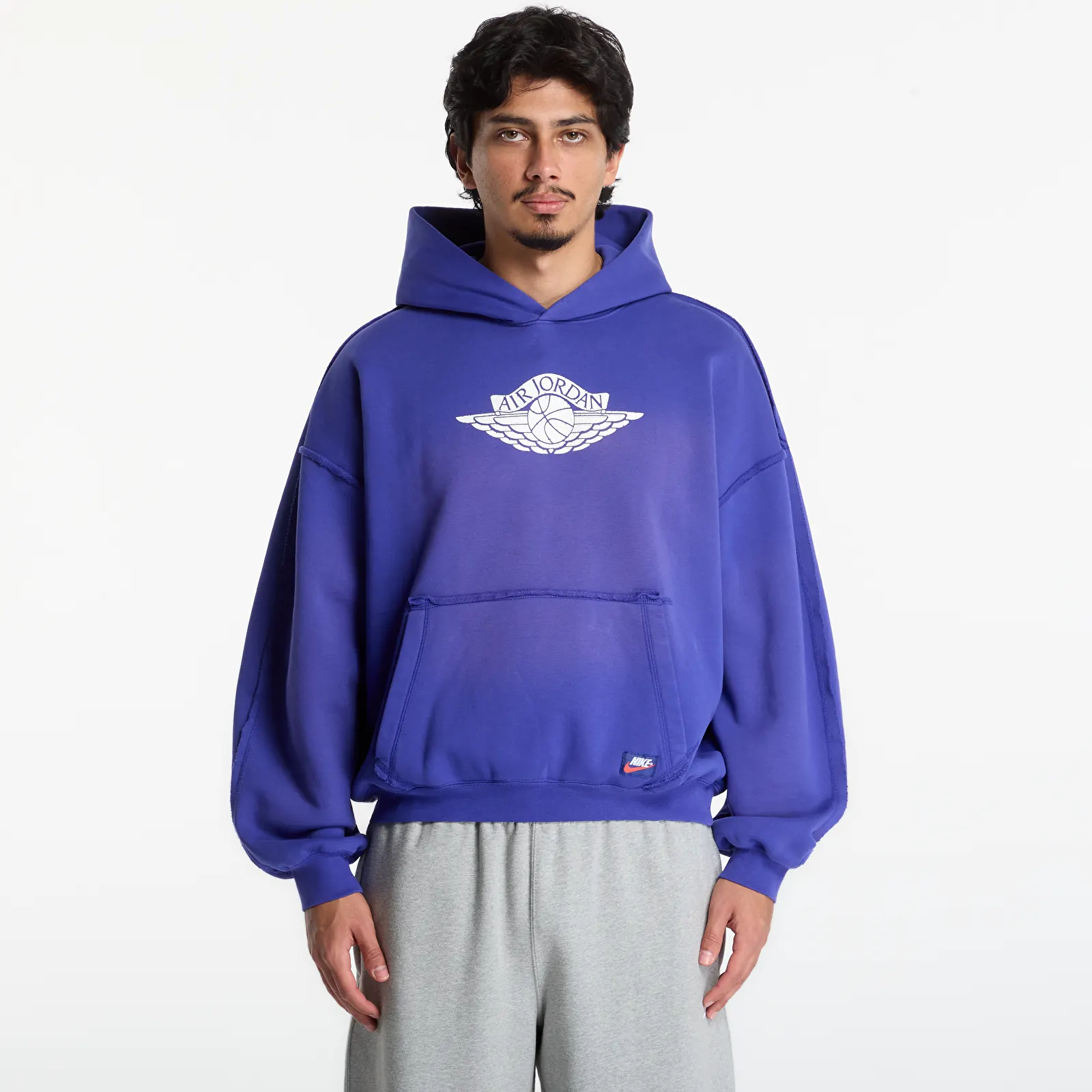 Sudaderas Jordan Flight Wings Fleece Pullover Hoodie Light Concord/ Sail